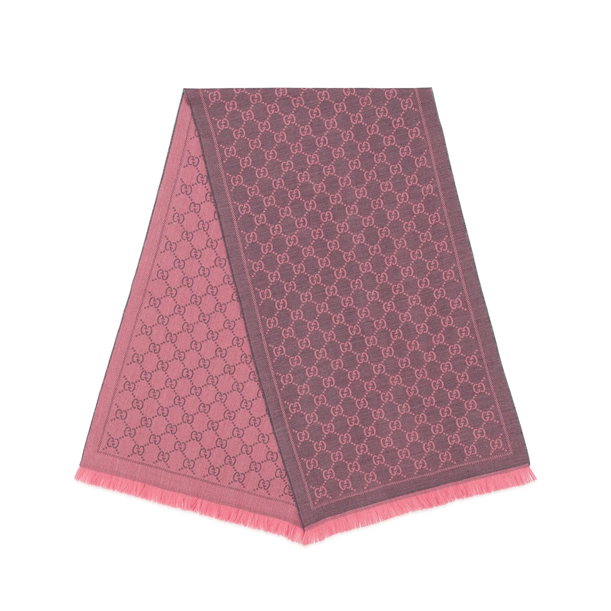 NIGO Gucci Women's Autumn and Winter Monogrammed Double Sided Cashmere Scarf #nigo73969