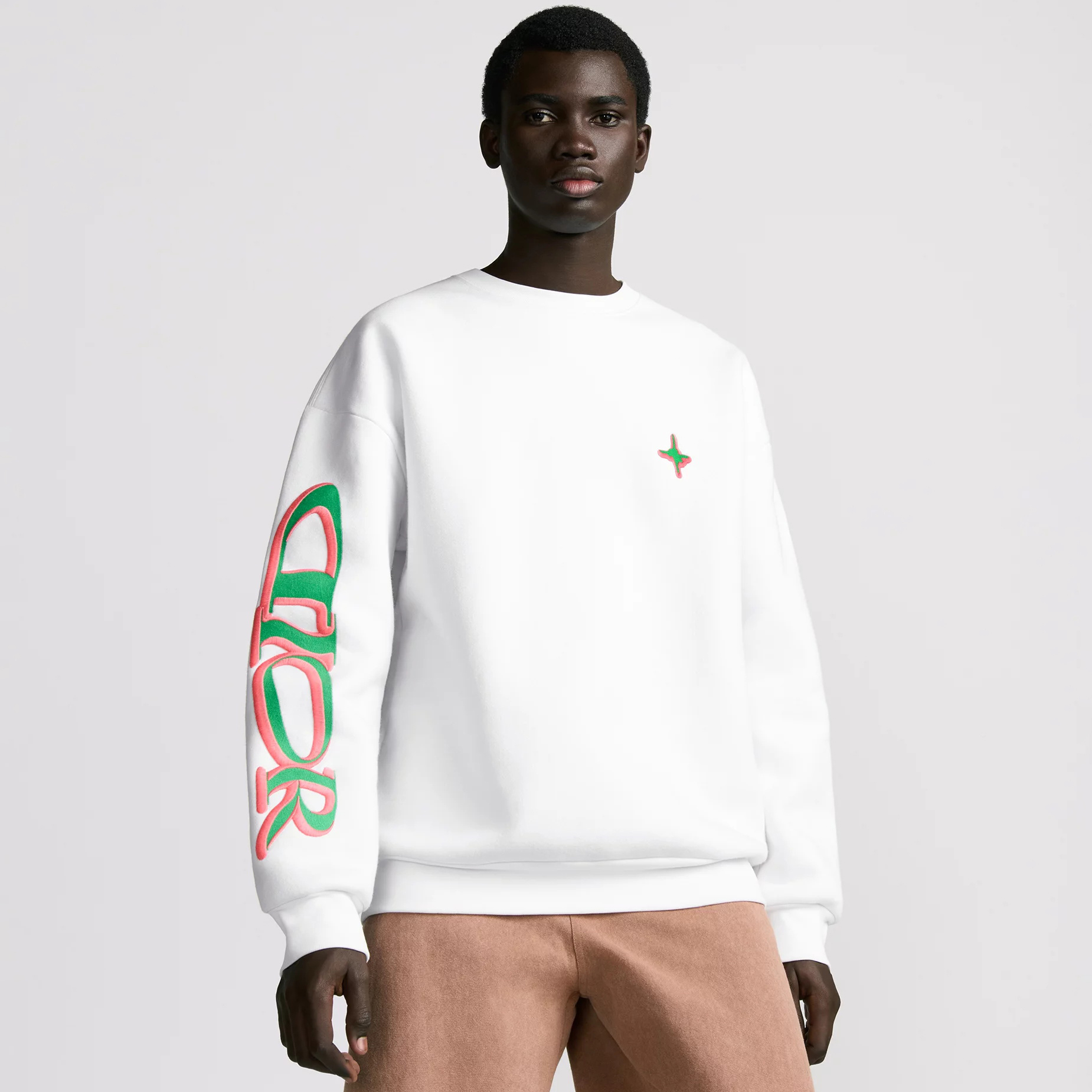 NIGO Dior Men's Spring and Autumn Solid Color Logo Embroidery Round Neck Cotton Long Sleeve Sweatshirt #nigo73982