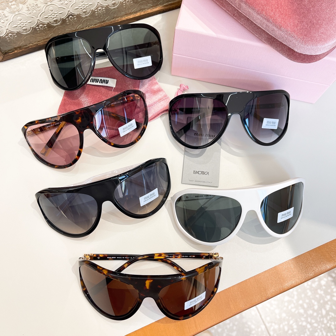 NIGO MiuMiu Men's and Women's Solid Color Logo Fine Sisters Acetate Nylon Aviator Style Sunglasses Eyeglasses Glasses #nigo73986