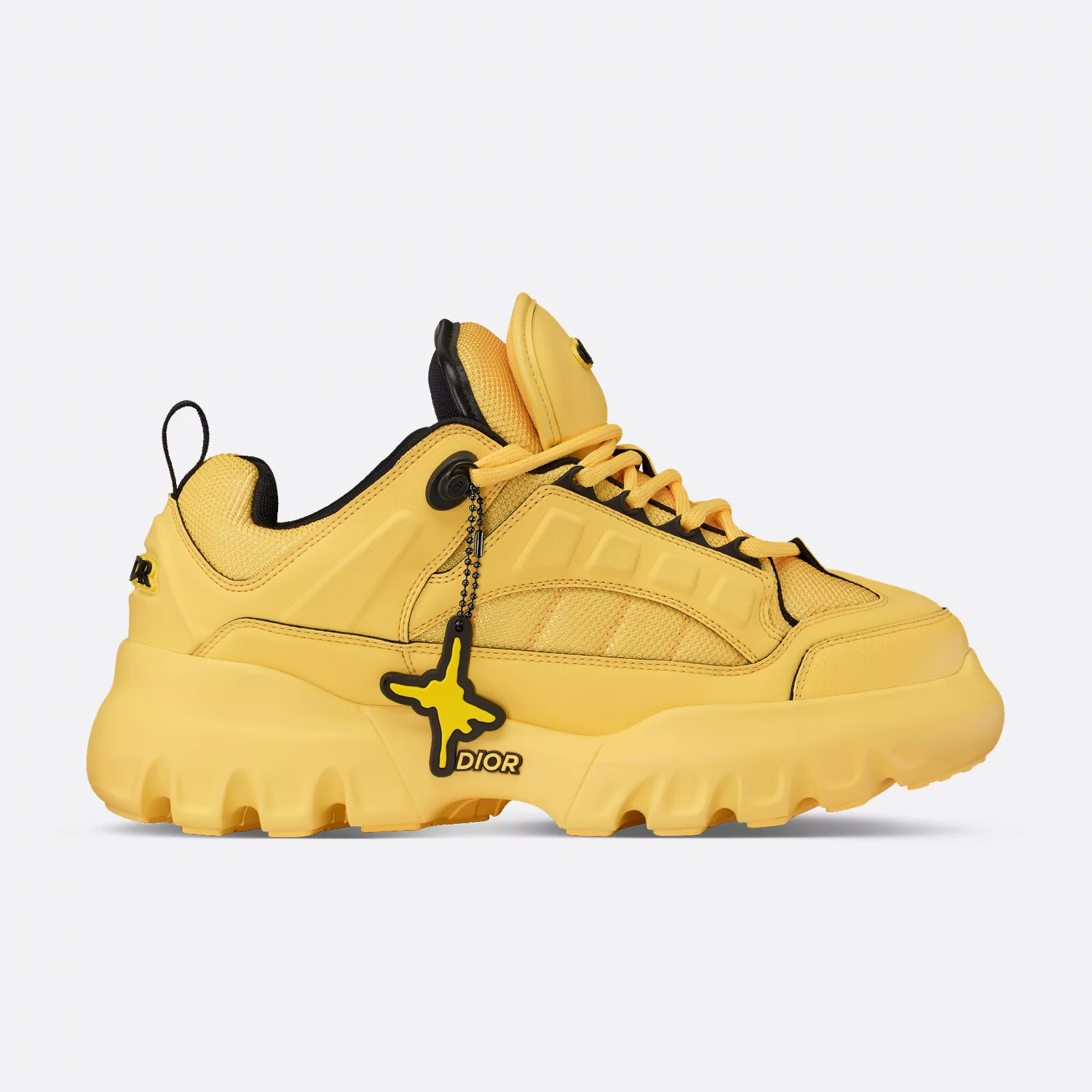 NIGO Dior AND LEWIS HAMILTON Men's Solid Color Mesh Fabric Fabric Patchwork Cowhide Low Top Lace Up Thick Sole Shoes #nigo73988