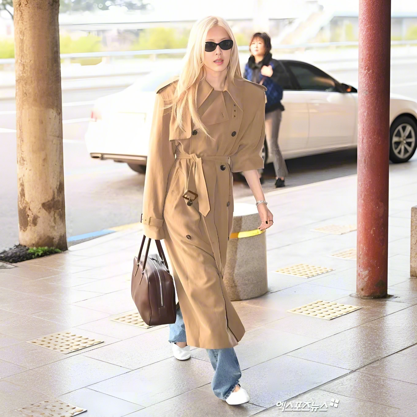 NIGO SAINT LAURENT Women's Autumn and Winter Solid Color Long Drawstring Double Breasted Long Sleeve Coat Jacket #nigo73983