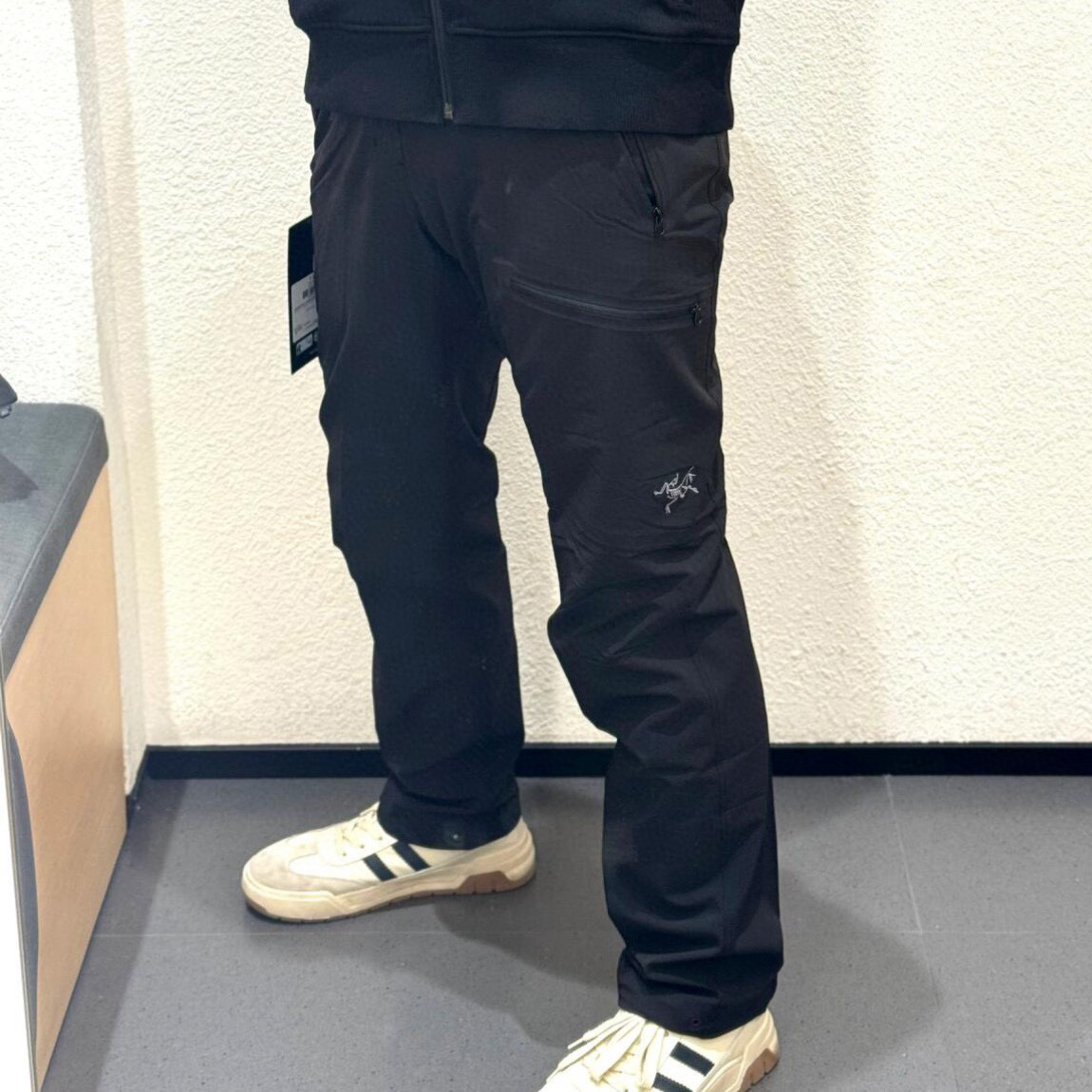 NIGO Arcteryx Men's Spring & Fall Solid Color Padded Cotton Stretch Lace-Up Pants #nigo74123