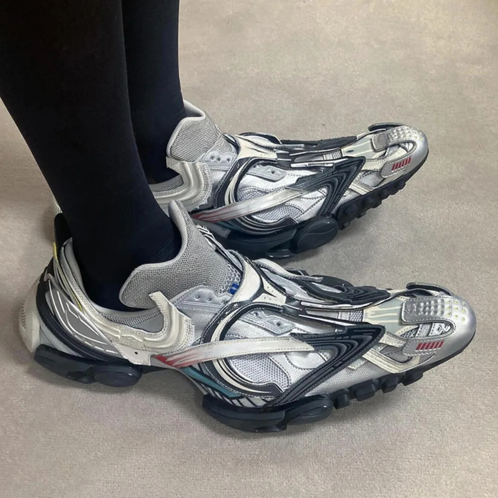 NIGO Scarpe da coccodrillo da donna da uomo High Street Punk Trend Scarpe sportive Primavera Autunno Scarpe casual con fondo spesso # NGSH1378