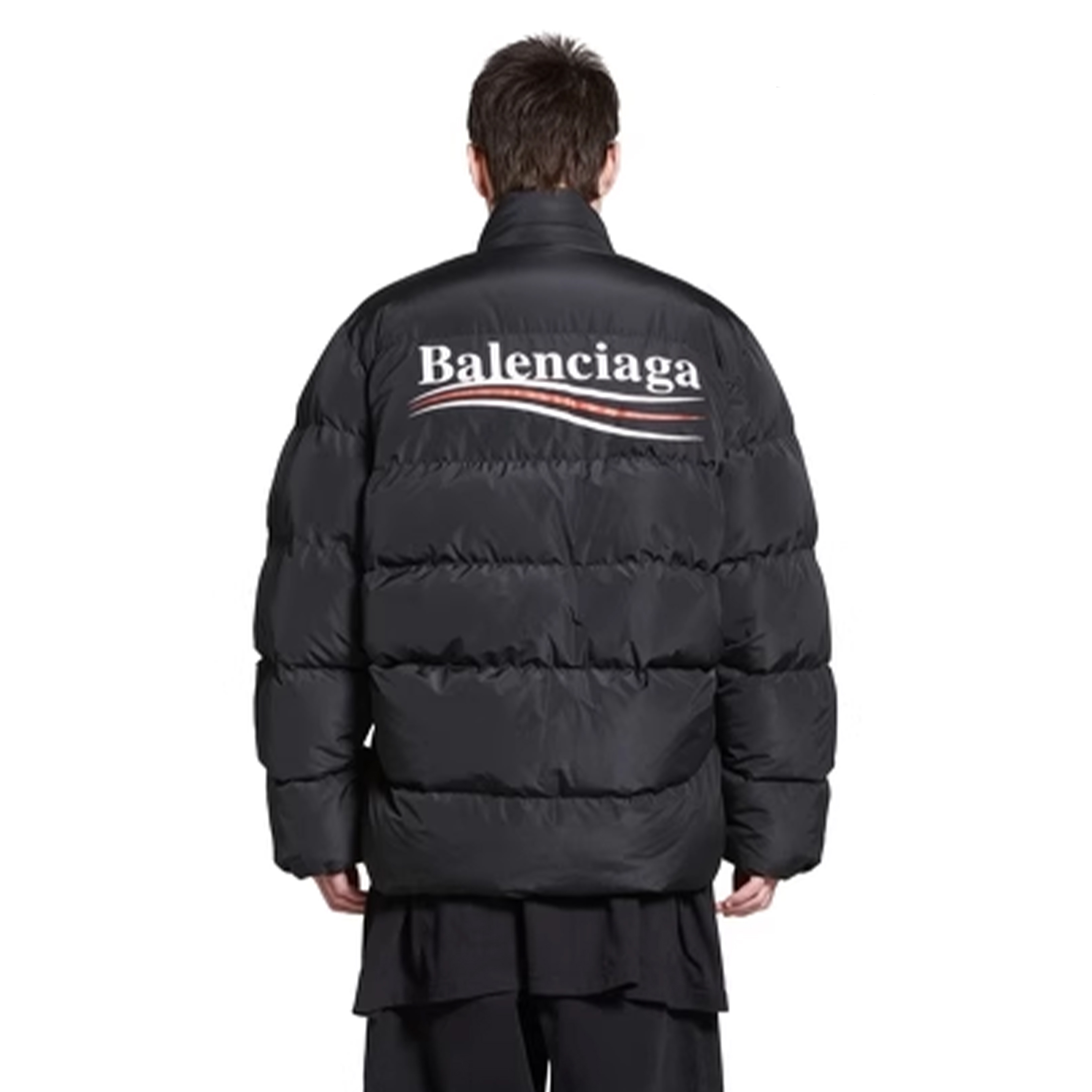 NIGO Balenciaga Political Campaign Men’s Women's Cocoon Cotton Clothes Fashion Standing Collar Long Sleeve Bread Clothes Winter Warm Jacket #nigo71716