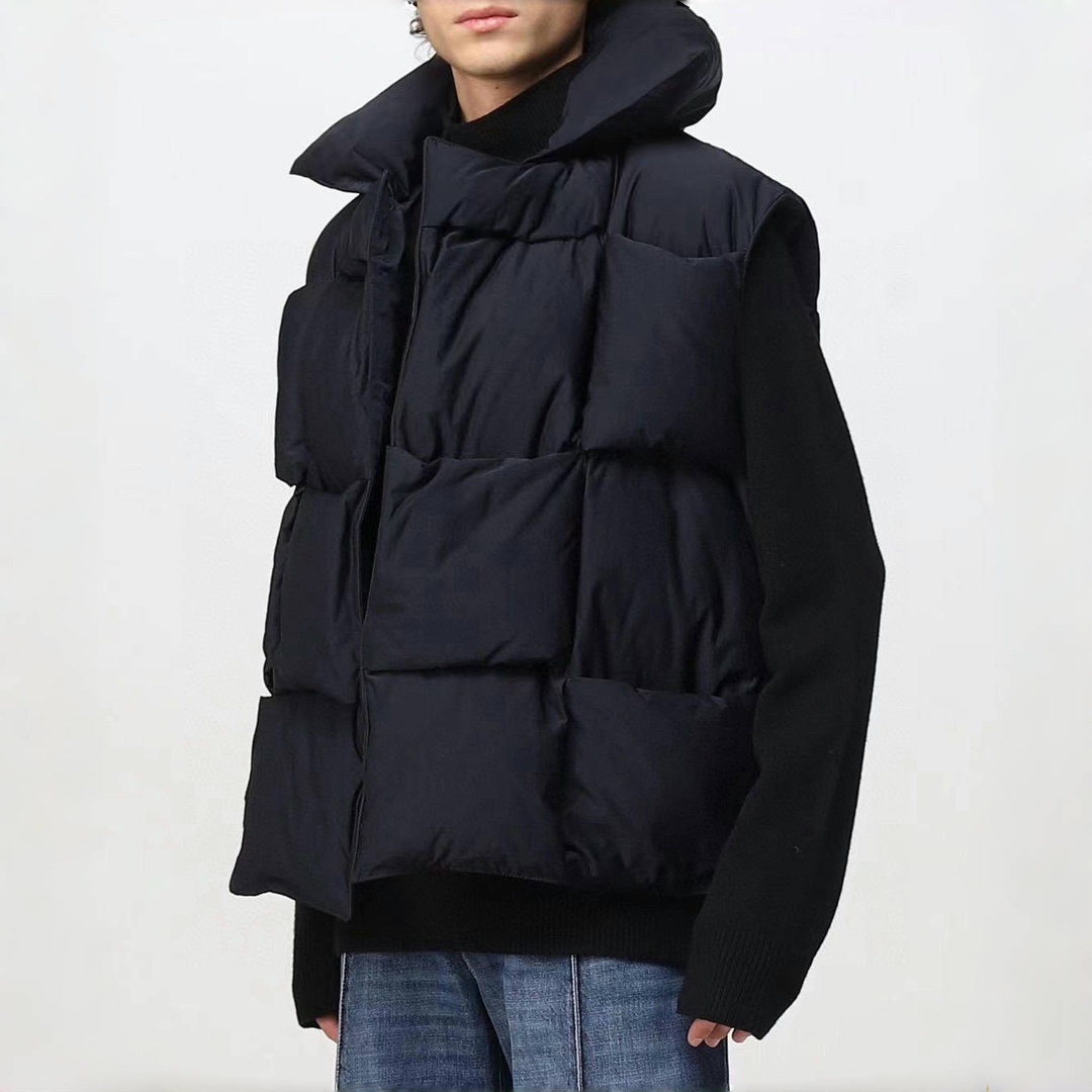 NIGO Bottega Veneta Men's Women's Lapel Solid Color Woven Autumn And Winter Straight Sleeveless Cotton Vests Ngvp #nigo9583