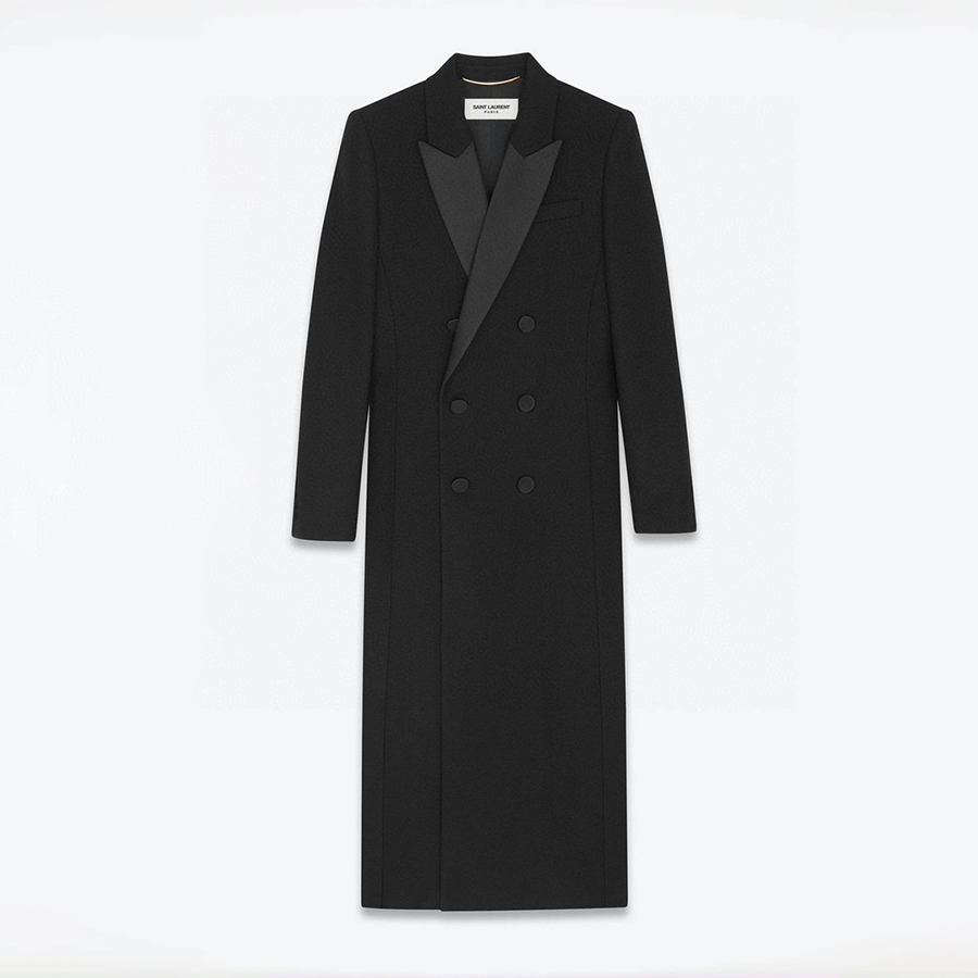 NIGO SAINT LAURENT Women's Spring And Autumn Solid Color Lapel Long Double-Breasted Straight Blazer Coat Ngvp #nigo9586