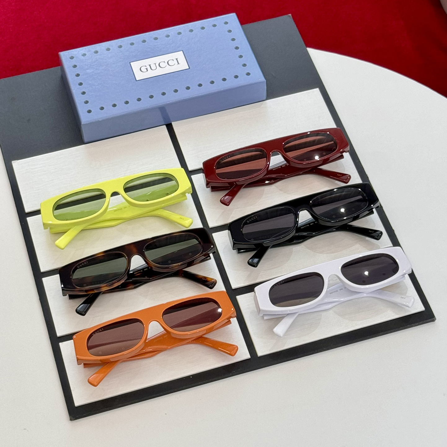 NIGO Gucci Women's Gold Logo Decoration Irregular Shape Sunglasses Eyeglasses Glasses #nigo74144