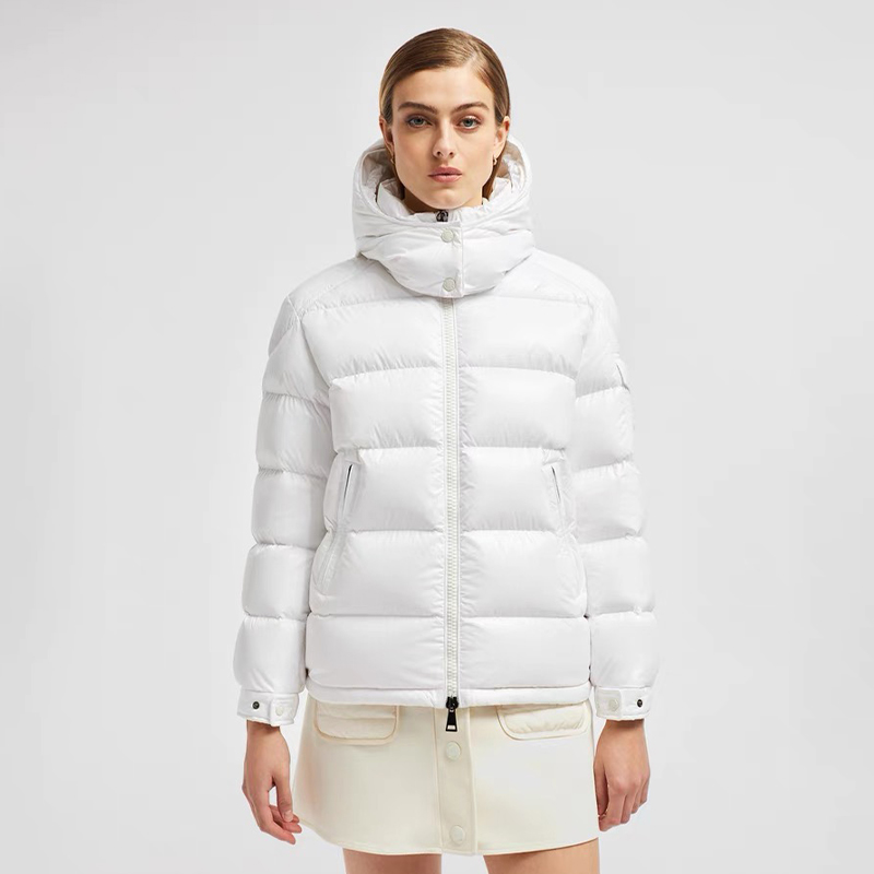 NIGO Moncler Men's Women's Maya Series Autumn And Winter Solid Color Zipper Short Warm Hooded Puffer Coat Down Jacket #nigo71728