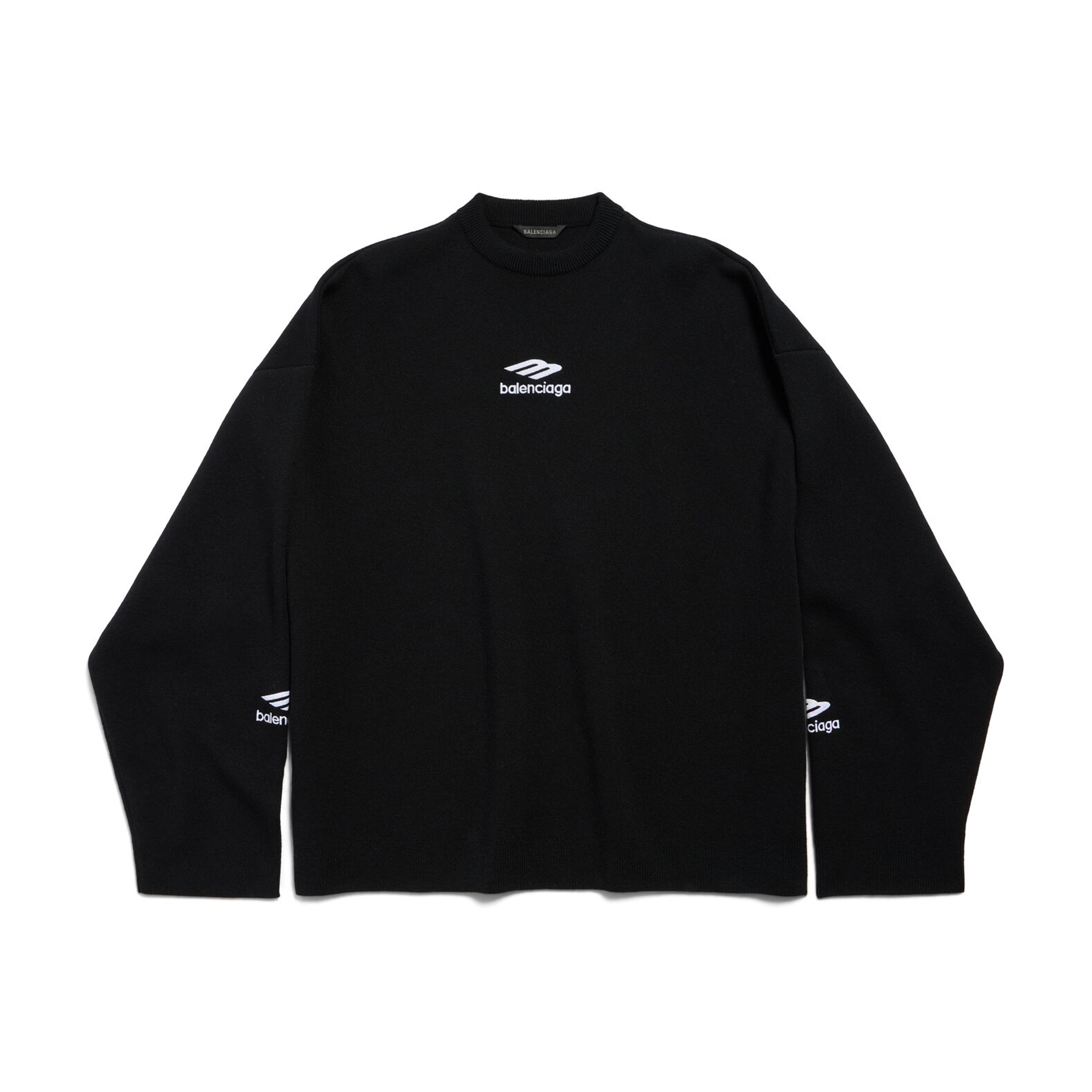 NIGO Balenciaga Men's SKI Crew Neck Top Logo Printed Spring & Fall Reversible Wool Blend Long Sleeve Knit Sweater #nigo71742