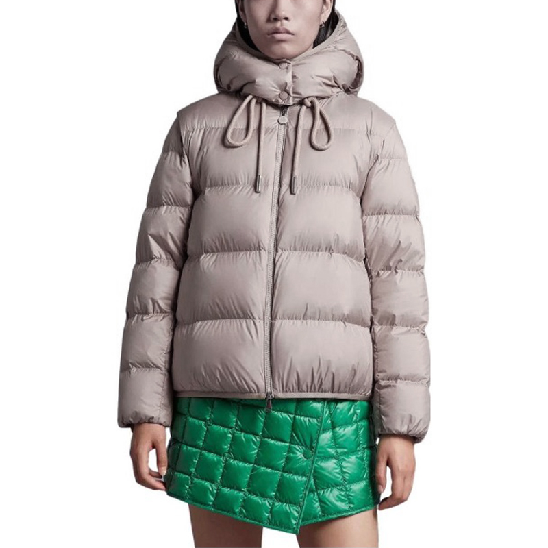 NIGO Moncler Women's Dronieres Double Hooded Detachable Sleeve Solid Color Logo Short Loose Down Vest Jacket #nigo71729