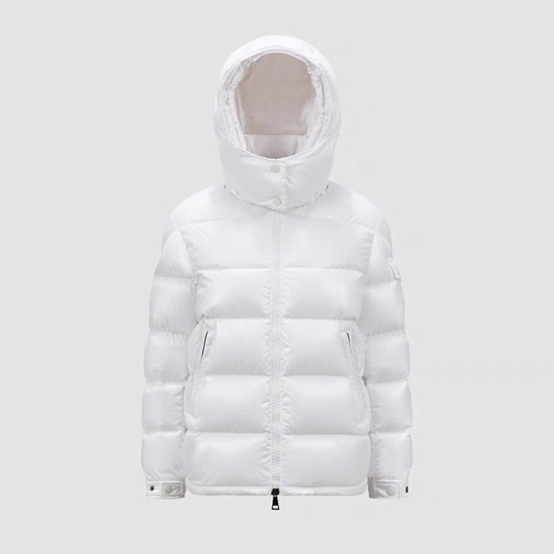 NIGO Moncler Men's Women's Maya Series Autumn And Winter Solid Color Zipper Short Warm Hooded Puffer Coat Down Jacket #nigo71728