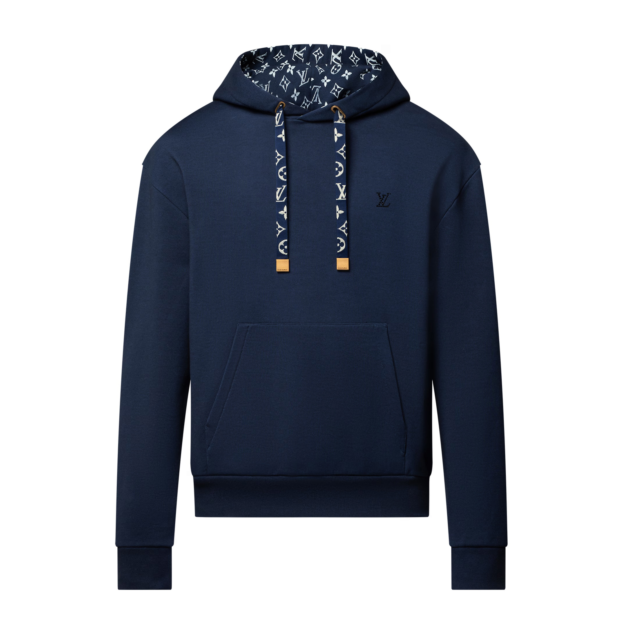 NIGO Louis Vuitton Men's Spring and Autumn Solid Color Drawstring Hooded Long Sleeve Sweatshirt #nigo74161