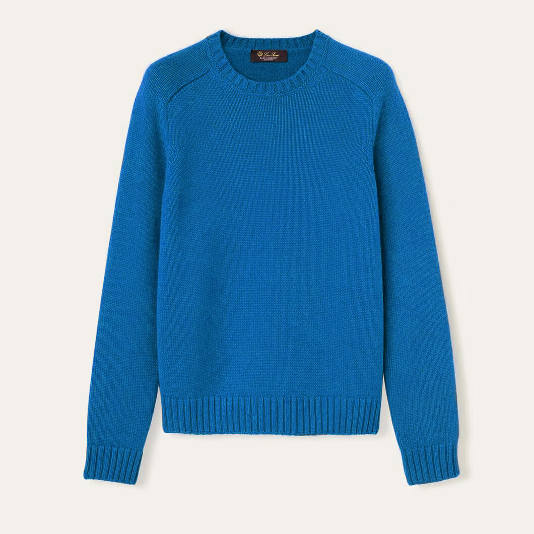 NIGO Loro Piana Women's Spring And Autumn Parksville Crew Neck Knit Long Sleeve Solid Color Fitted Sweater Ngvp #nigo9594