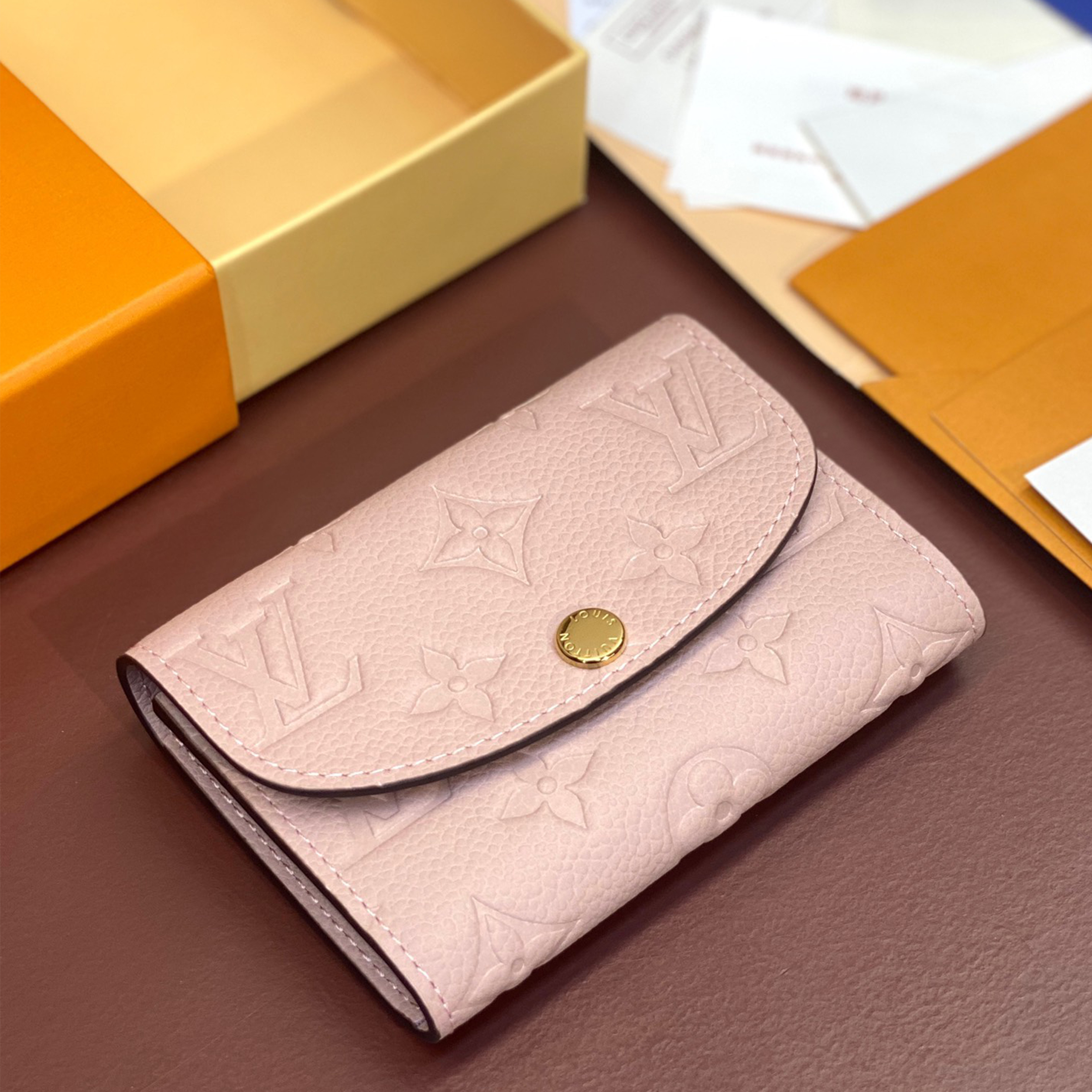 NIGO Louis Vuitton Rosalie Coin Purse Monogram Empreinte Embossed Cowhide Fashionable Luxury Temperament Wallet Card Bag Mini Bags #nigo71765