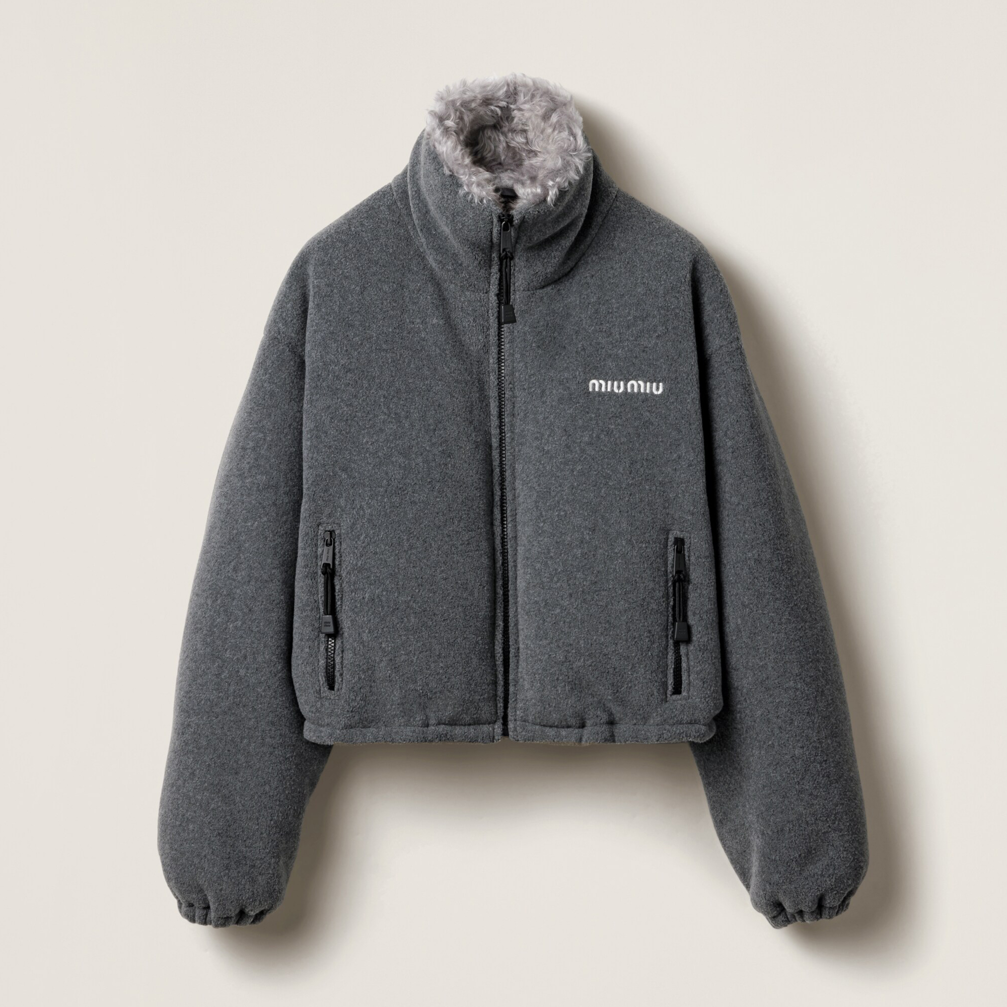 NIGO MiuMiu Women's Fall and Winter Standing Collar Zipper Letter Long Sleeve Puffer Down Jacket #nigo74212