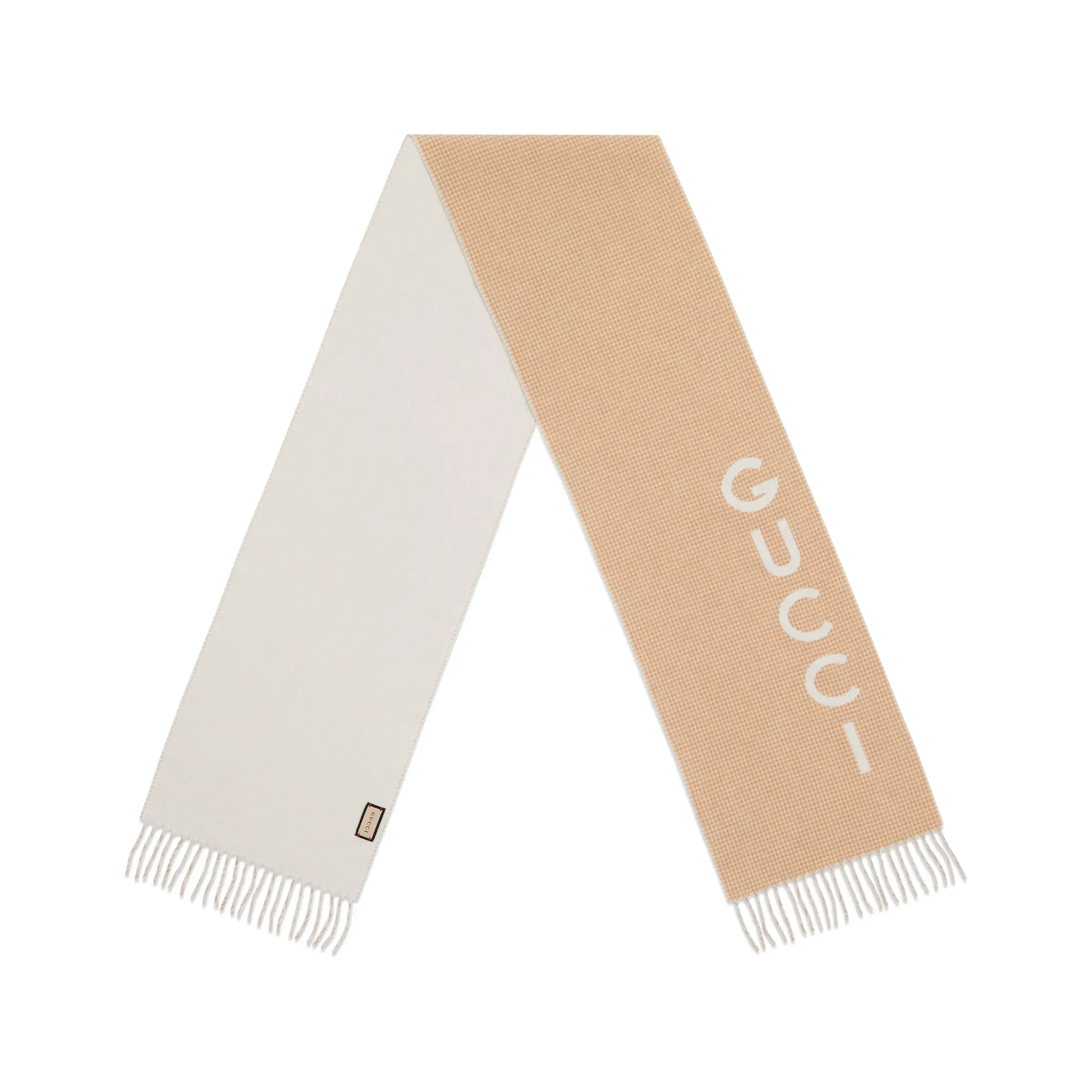 NIGO Gucci Women's Autumn and Winter Monogrammed Double Sided Cashmere Scarf #nigo74184