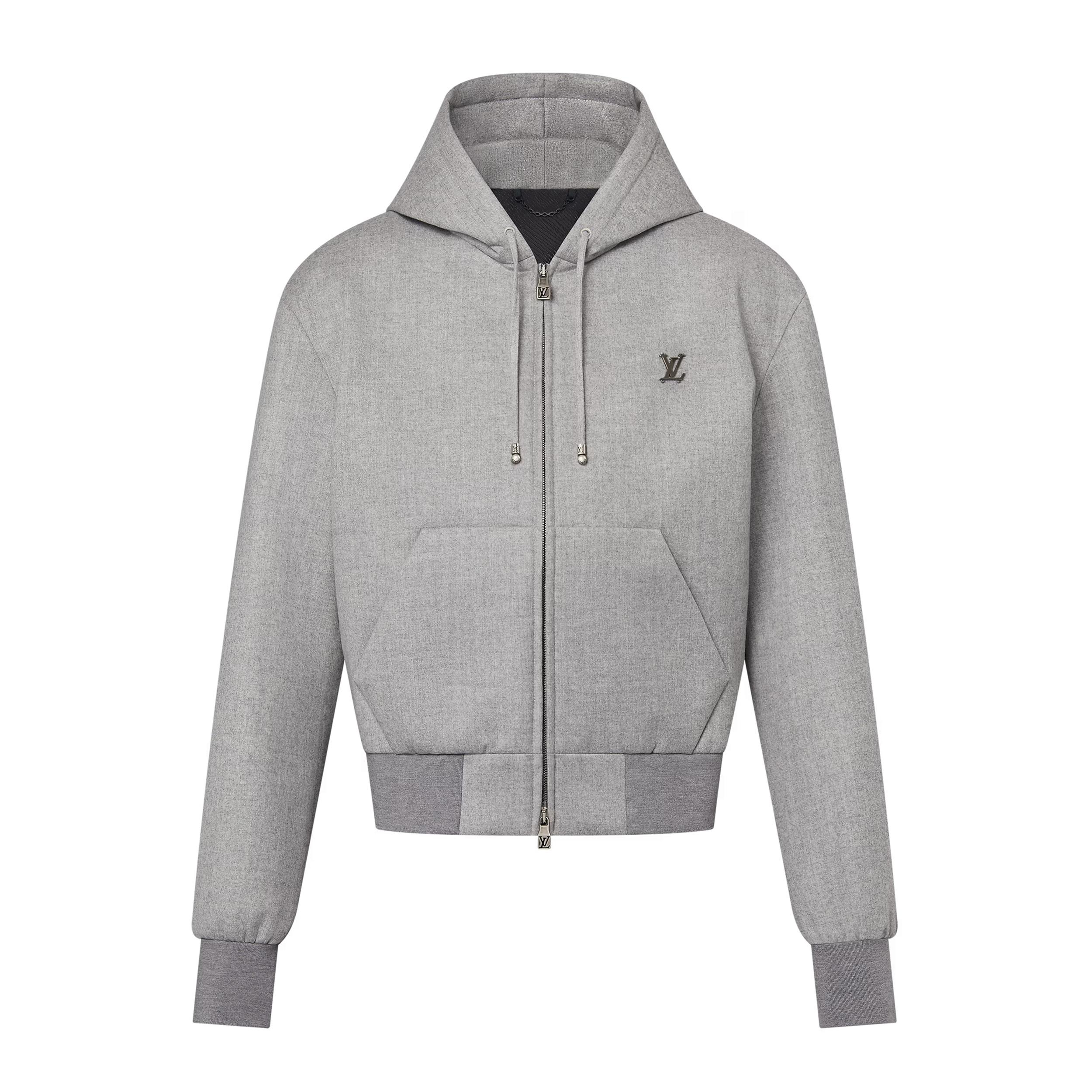 NIGO Louis Vuitton Men's Autumn and Winter Logo Letter Printed Solid Color Hooded Zipper Long Sleeve Jacket #nigo74194