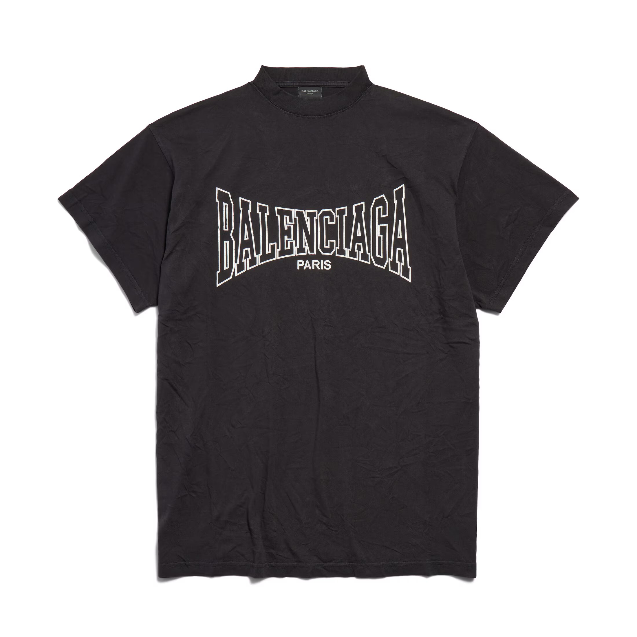 NIGO Balenciaga Men's Summer Solid Color Letter Logo Print Round Neck Regular Fit Short Sleeve T-Shirt #nigo74219