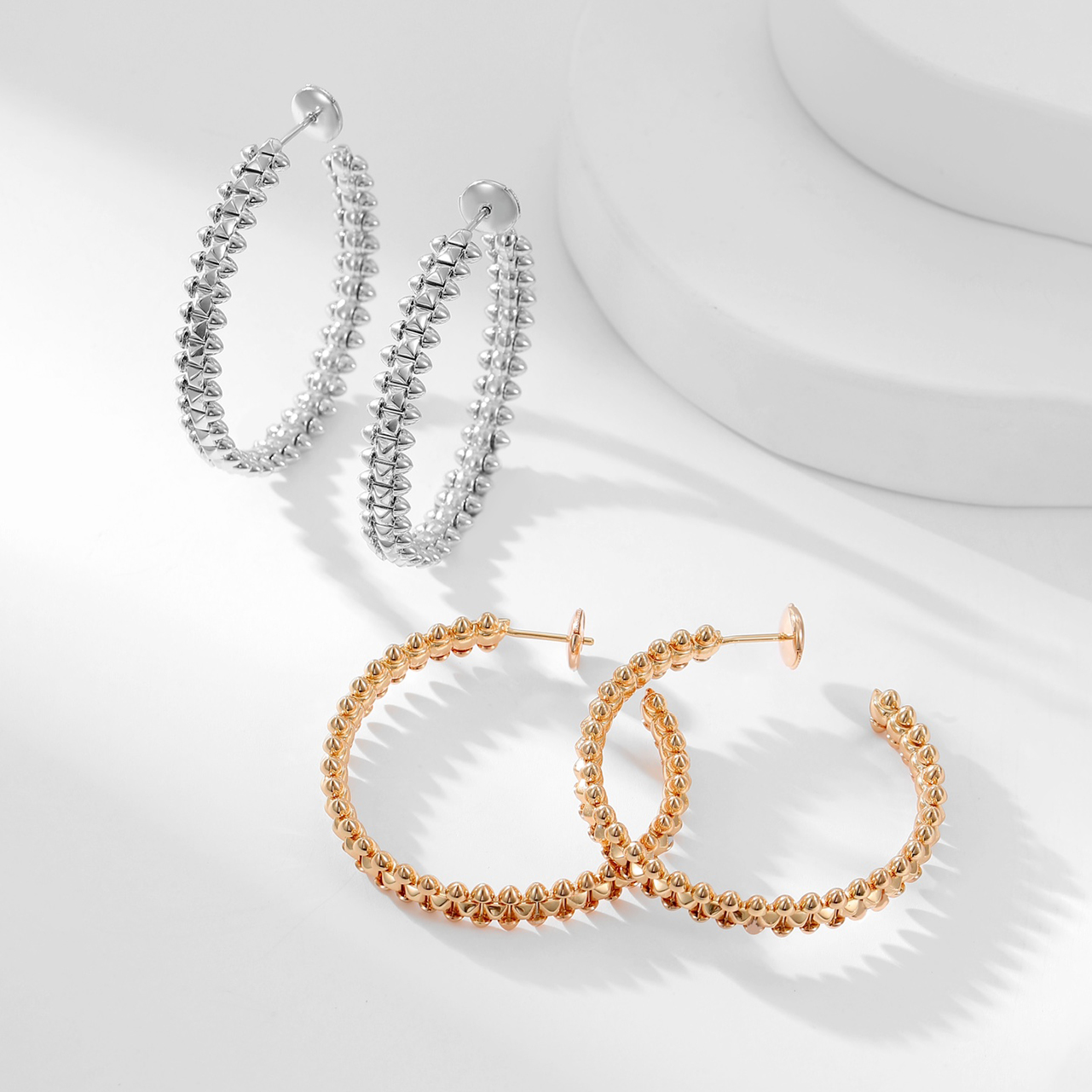 NIGO Cartier Women's CLASH DE CARTIER Solid Color Large Earrings Vintage Fashion Jewelry Accessories #nigo71749