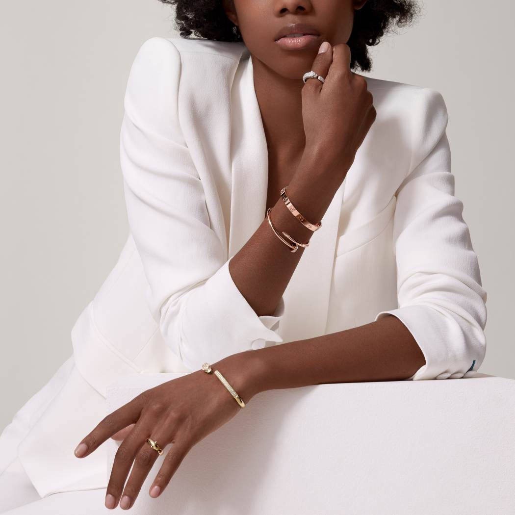 NIGO Cartier Women's PANTHÈRE DE CARTIER Solid Color Fashion Broken Diamond Cheetah Bracelet Jewelry #nigo71753