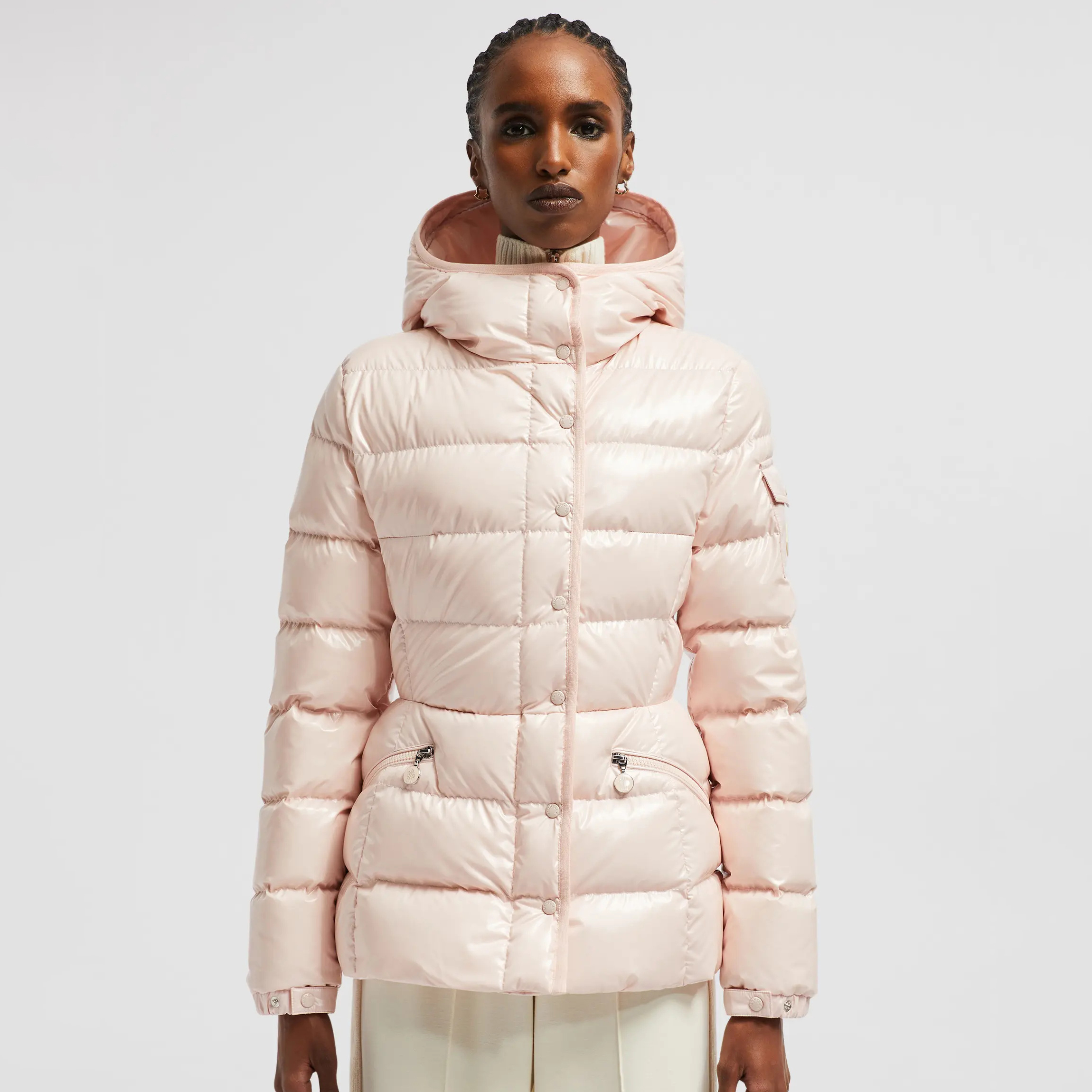 NIGO Moncler Women's Winter Solid Color Hooded Zipper Long Sleeve Puffer Down Jacket #nigo74238