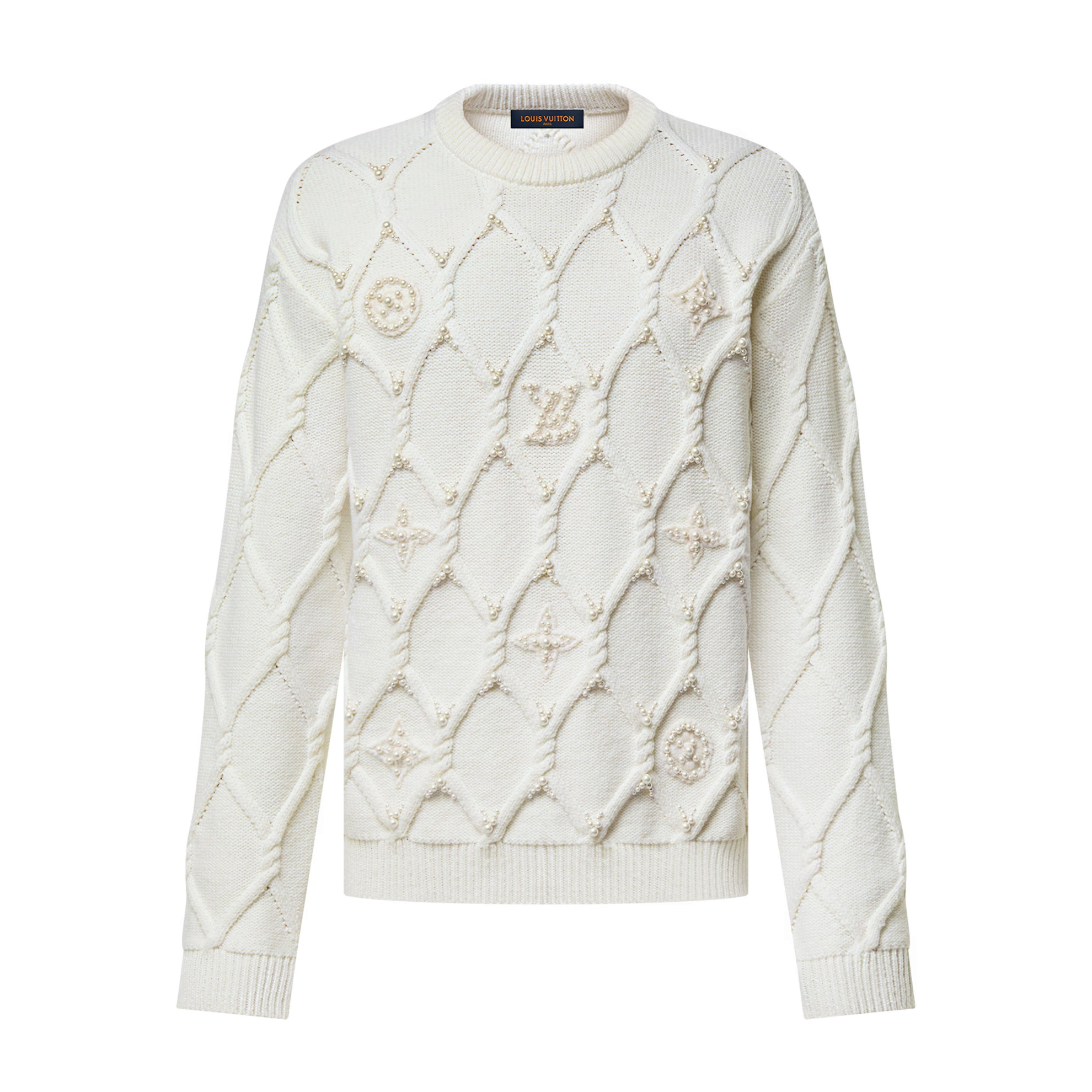 NIGO Louis Vuitton Men's Autumn and Winter Solid Color Crew Neck Knit Long Sleeve Sweater #nigo74265