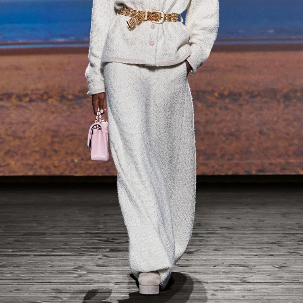 NIGO Chanel Women's Autumn And Winter Cashmere Tweed Casual Fit Solid Color Pants Ngvp #nigo9616