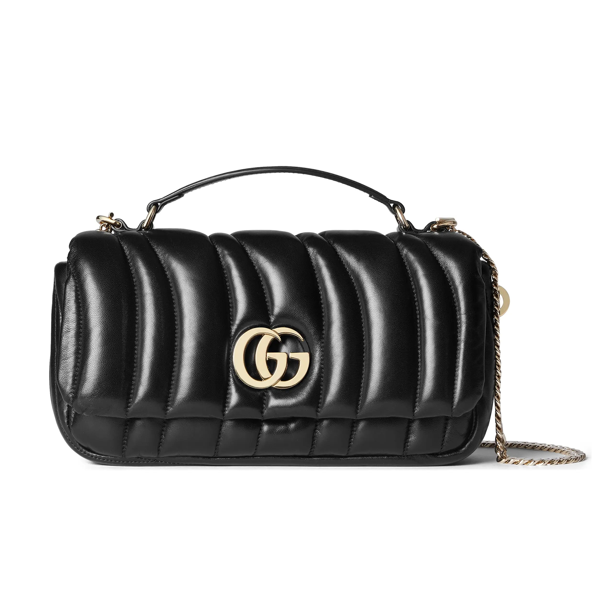 NIGO Gucci Milano Women's Solid Color Removable Shoulder Strap Quilted Leather Single Shoulder Crossbody Handbag Bag Bags #nigo74296