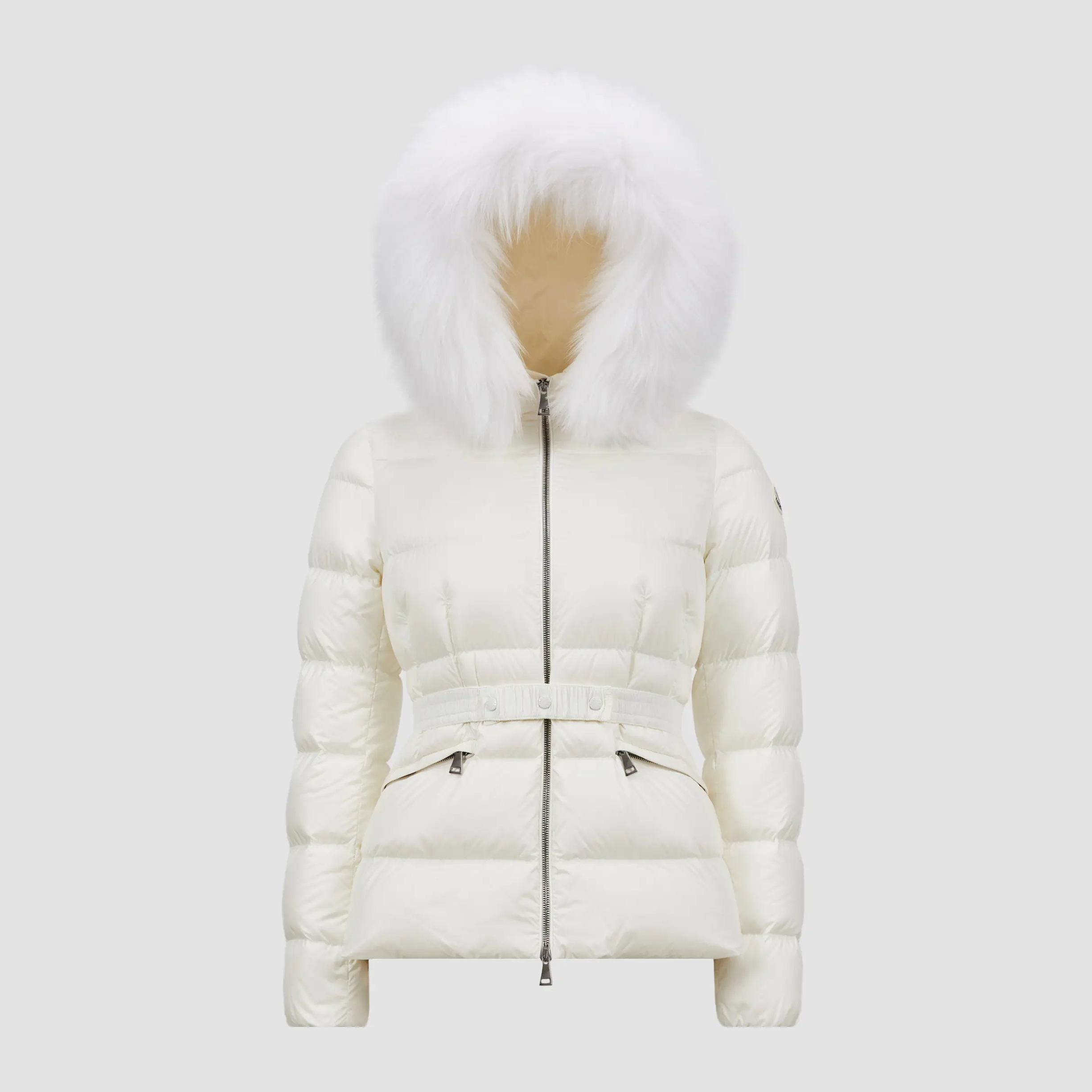 NIGO Moncler Women's Autumn and Winter Solid Color Hooded Waisted Long Sleeve Zipper Puffer Down Jacket #nigo74286