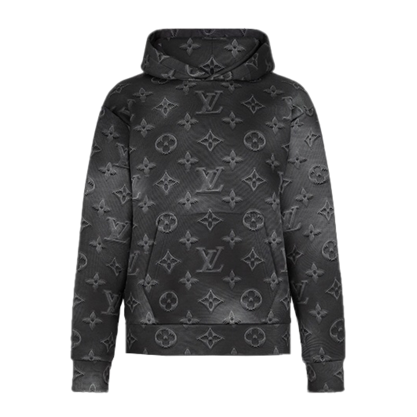 NIGO Louis Vuitton Men's Spring/Autumn Black Logo Printed Classic Hooded Sweatshirt #nigo74298