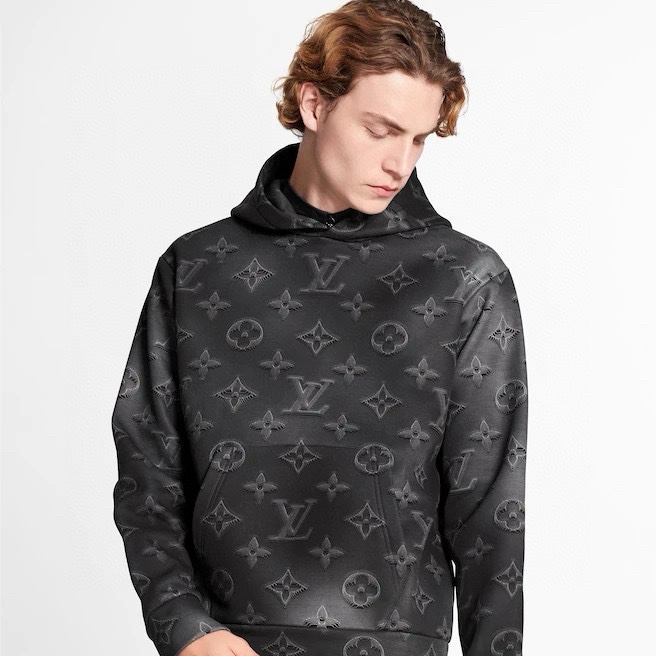 NIGO Louis Vuitton Men's Spring/Autumn Black Logo Printed Classic Hooded Sweatshirt #nigo74298