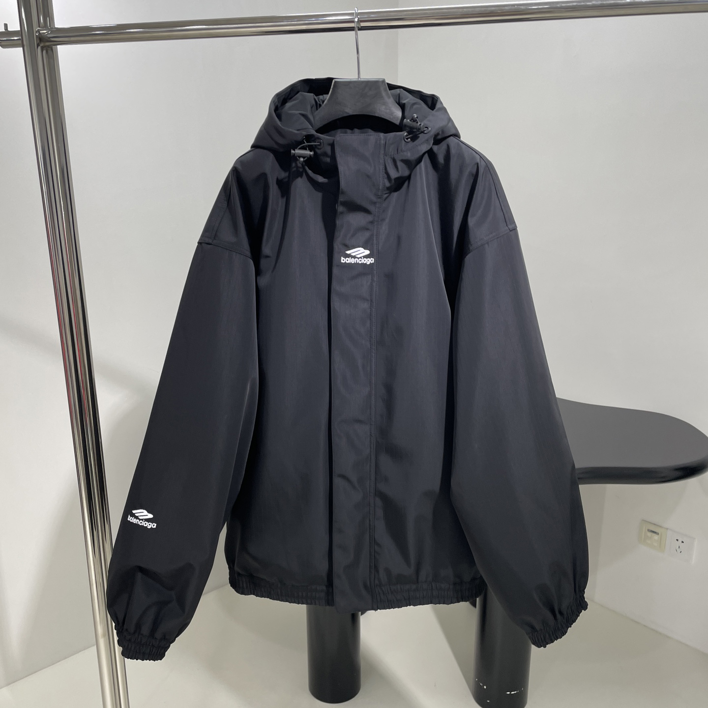 NIGO Balenciaga Men's Fall And Winter Composite Elastic Nylon Hooded Drawstring Zipper Long Sleeved Ski Jacket Waist Tie Ski Pants Suit Set #nigo74285