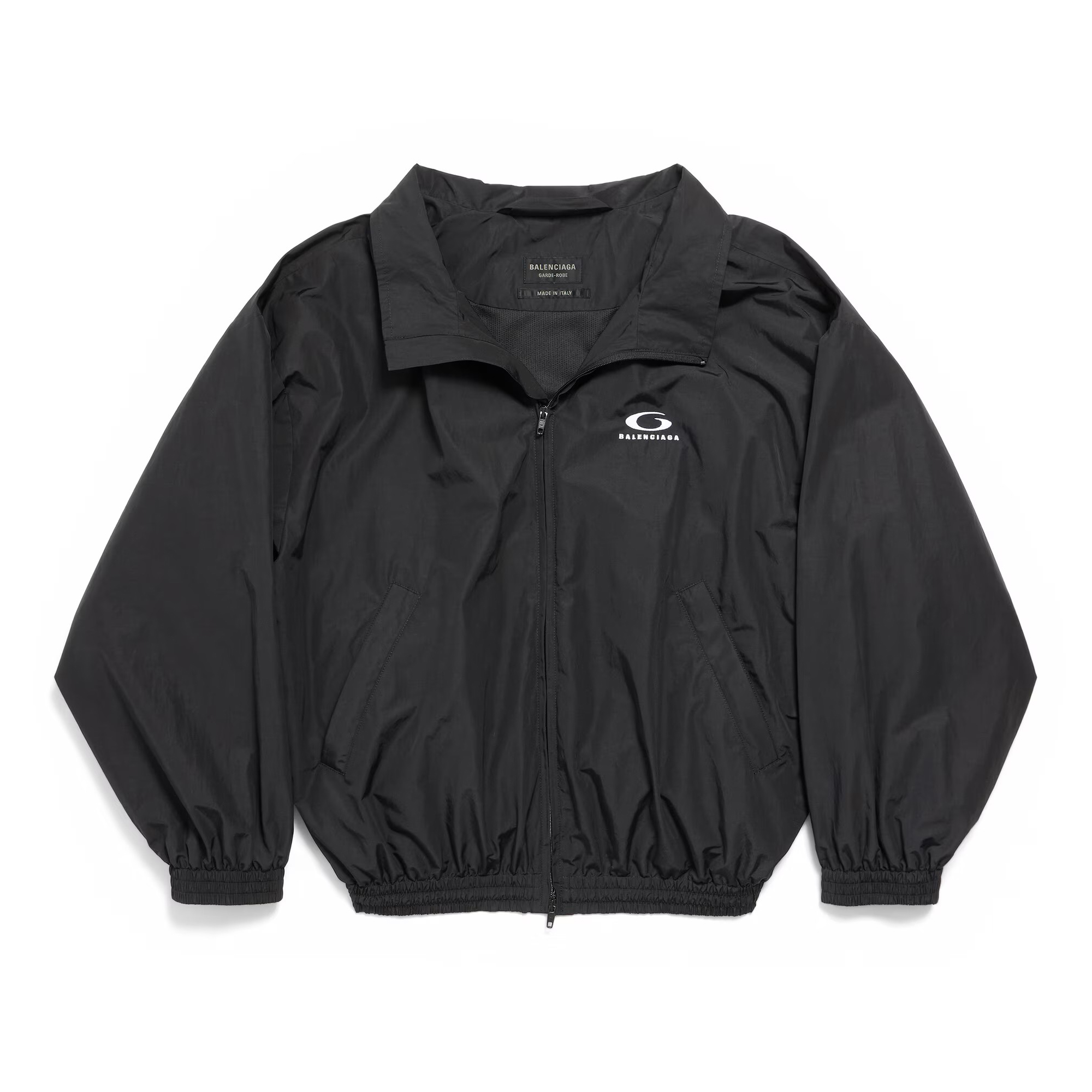 NIGO Balenciaga Women's Spring and Autumn Solid Color Logo Printed Standing Collar Long Sleeve Zipper Jacket #nigo74299