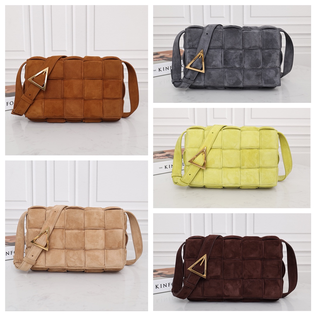 NIGO Bottega Veneta Cassette Women Pure Color Suede Woven Shoulder Crossbody Bag Bags #nigo74284