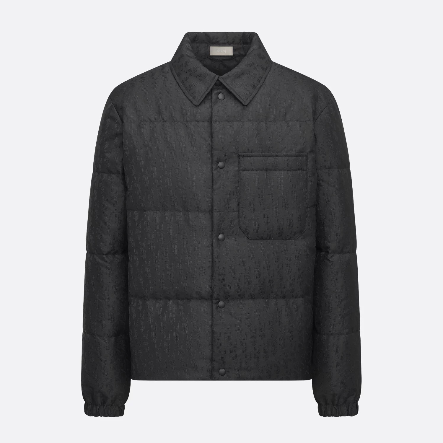 Nigo Dior Men's Fall And Winter Black Dark Logo Print Lapel Single Breasted Long Sleeved Puffer Down Jacket #nigo74317