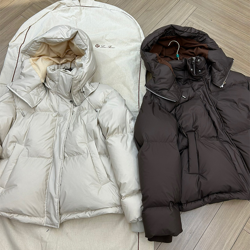 NIGO Loro Piana Women's Autumn And Winter Fashion Solid Color Long Sleeve Hooded Puffer Down Jacket Ngvp #nigo9628