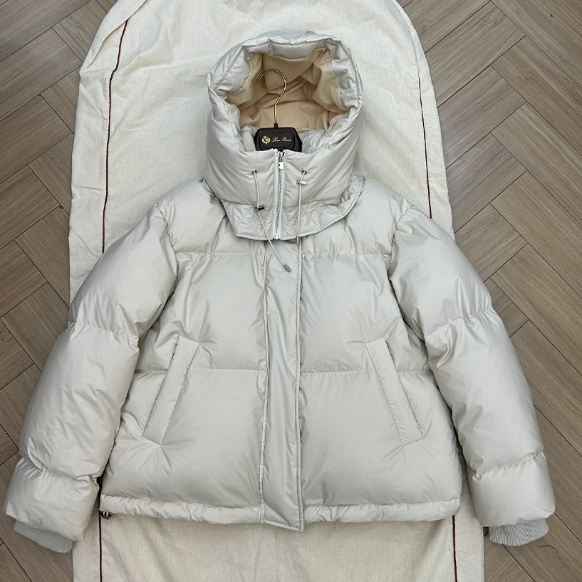 NIGO Loro Piana Women's Autumn And Winter Fashion Solid Color Long Sleeve Hooded Puffer Down Jacket Ngvp #nigo9628
