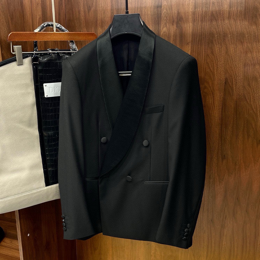 NIGO Dior Men's Spring And Autumn Solid Color Lapel Wool Long Sleeve Blazer Jacket Casual Solid Pants Ngvp #nigo9641