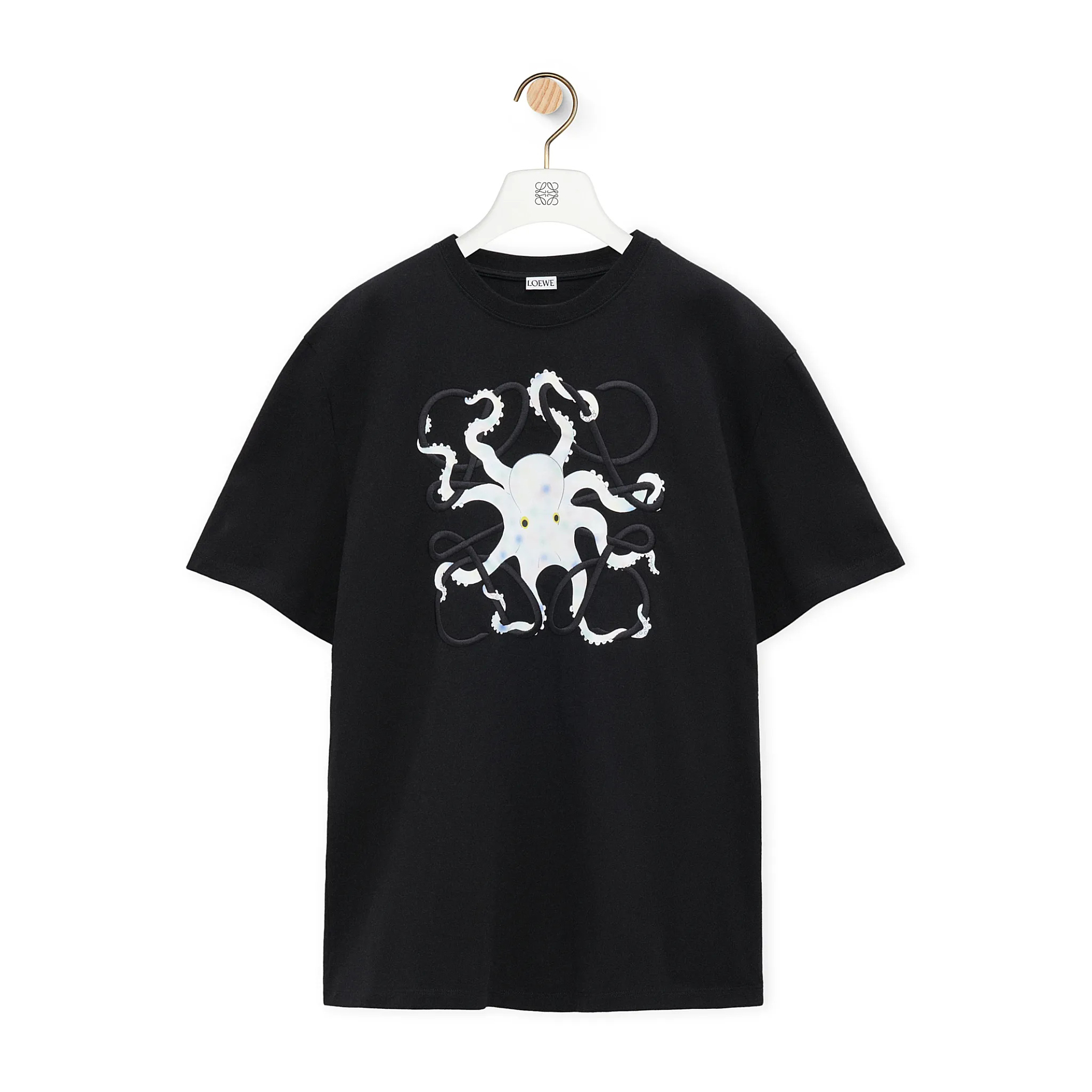 NIGO Loewe Men's Summer Octopus Embroidery Printed Crew Neck Cotton Short Sleeve T-Shirt #nigo74338