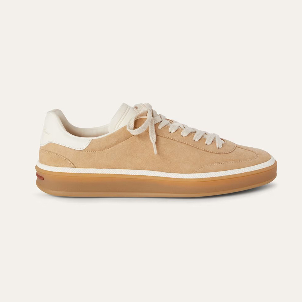 NIGO Loro Piana Women's Four Seasons Tennis Walk Sneakers Solid Color Low Lace Up Suede Casual Shoes Ngvp #nigo9644