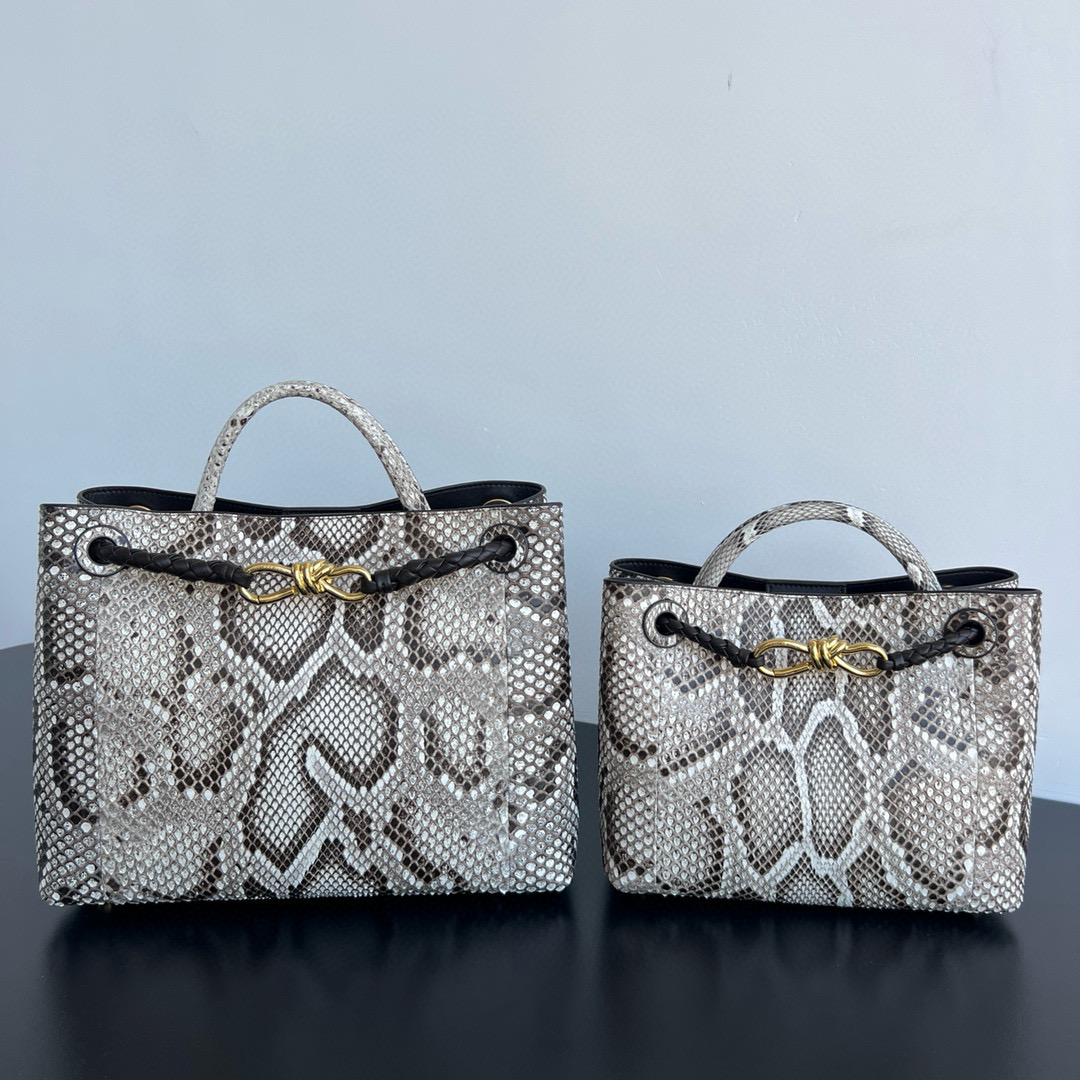 NIGO Bottega Veneta Women's Andiamo Handbags Bags Fashion Snake Leather Shoulder Bags Ngvp #nigo9649