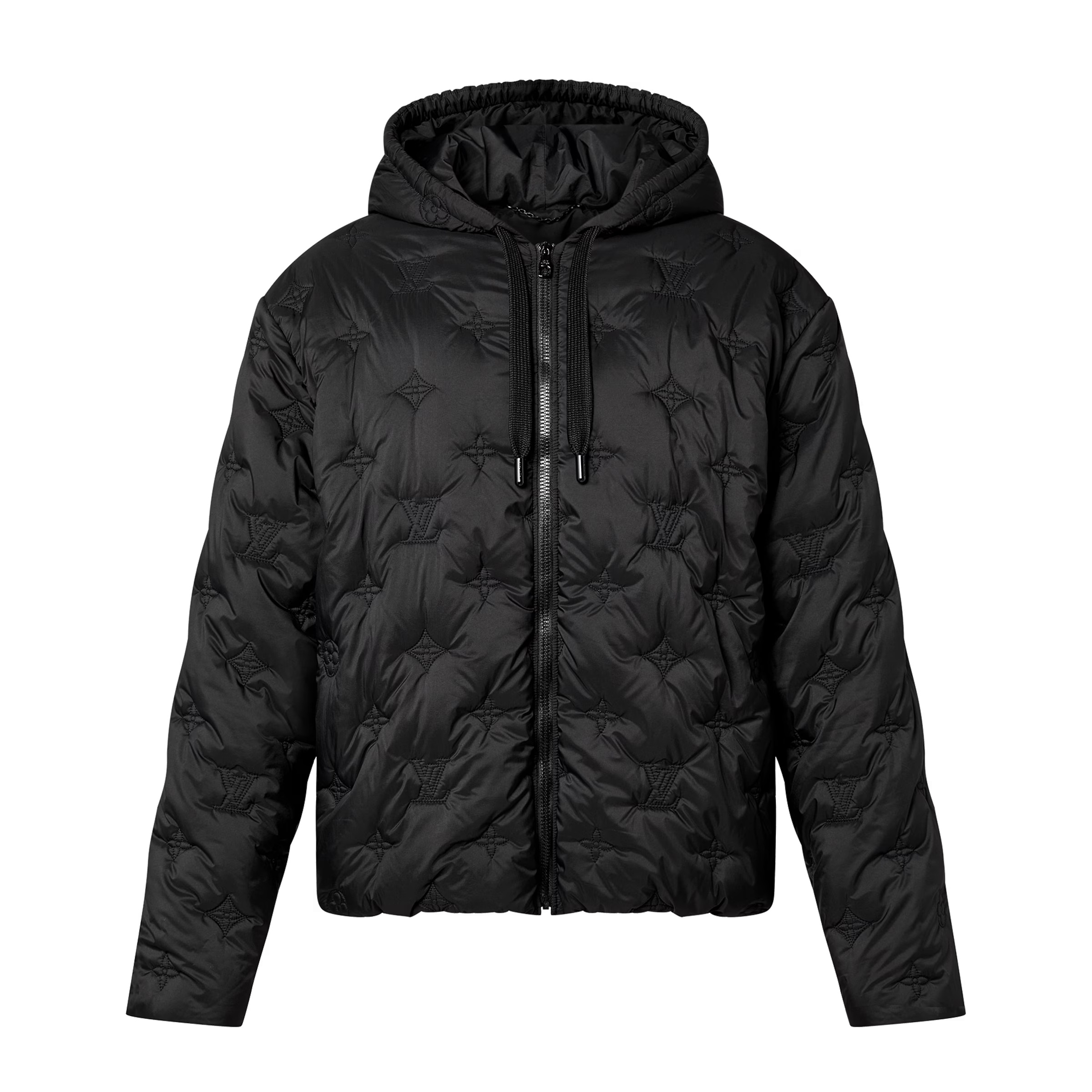 NIGO Louis Vuitton Women's And Men's Autumn and Winter Embroidered Letter Printed Solid Color Hooded Zipper Long Sleeve Cotton Jacket #nigo74373