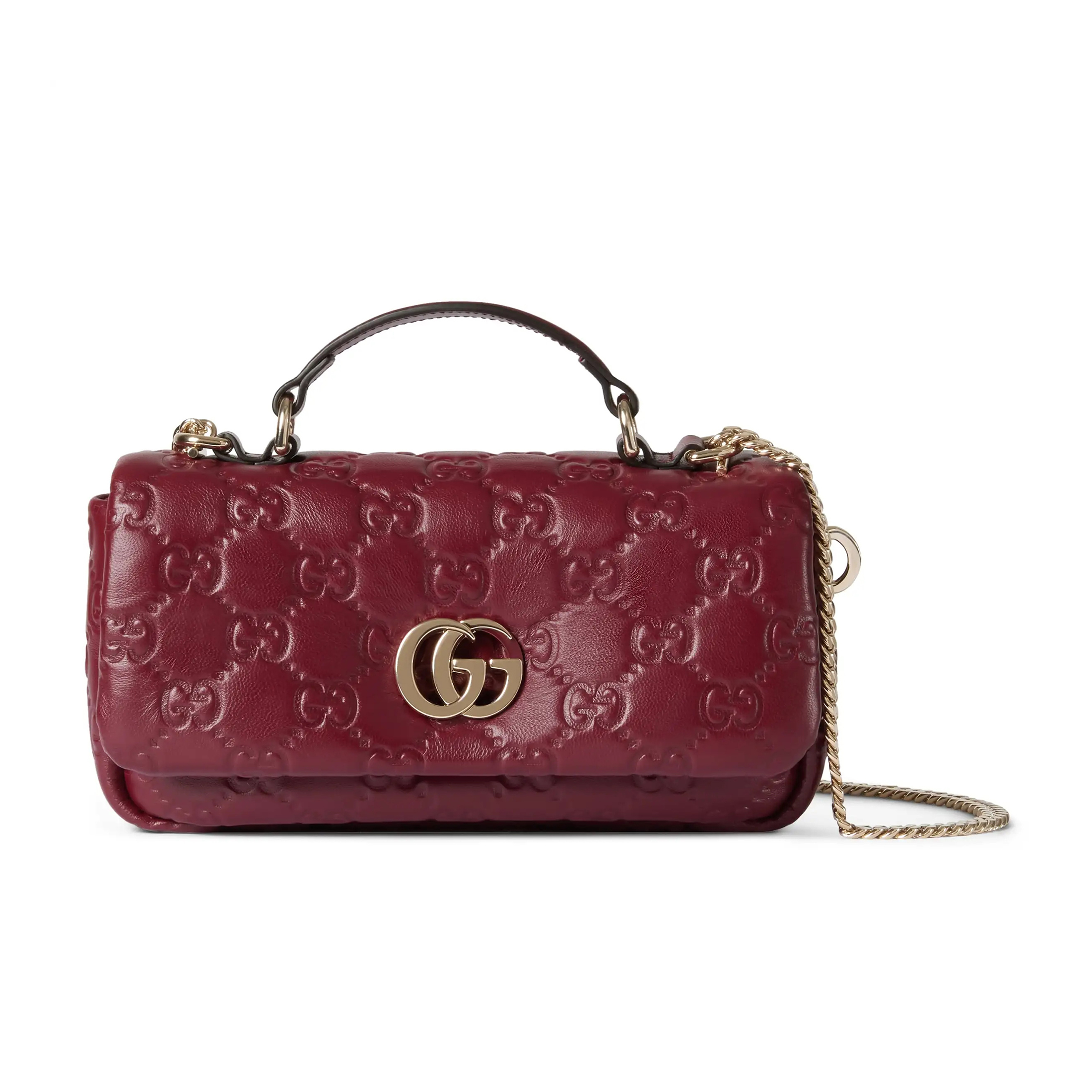 NIGO Gucci Milano Women's Solid Color Removable Shoulder Strap Leather Single Shoulder Crossbody Handbag Bag Bags #nigo74362