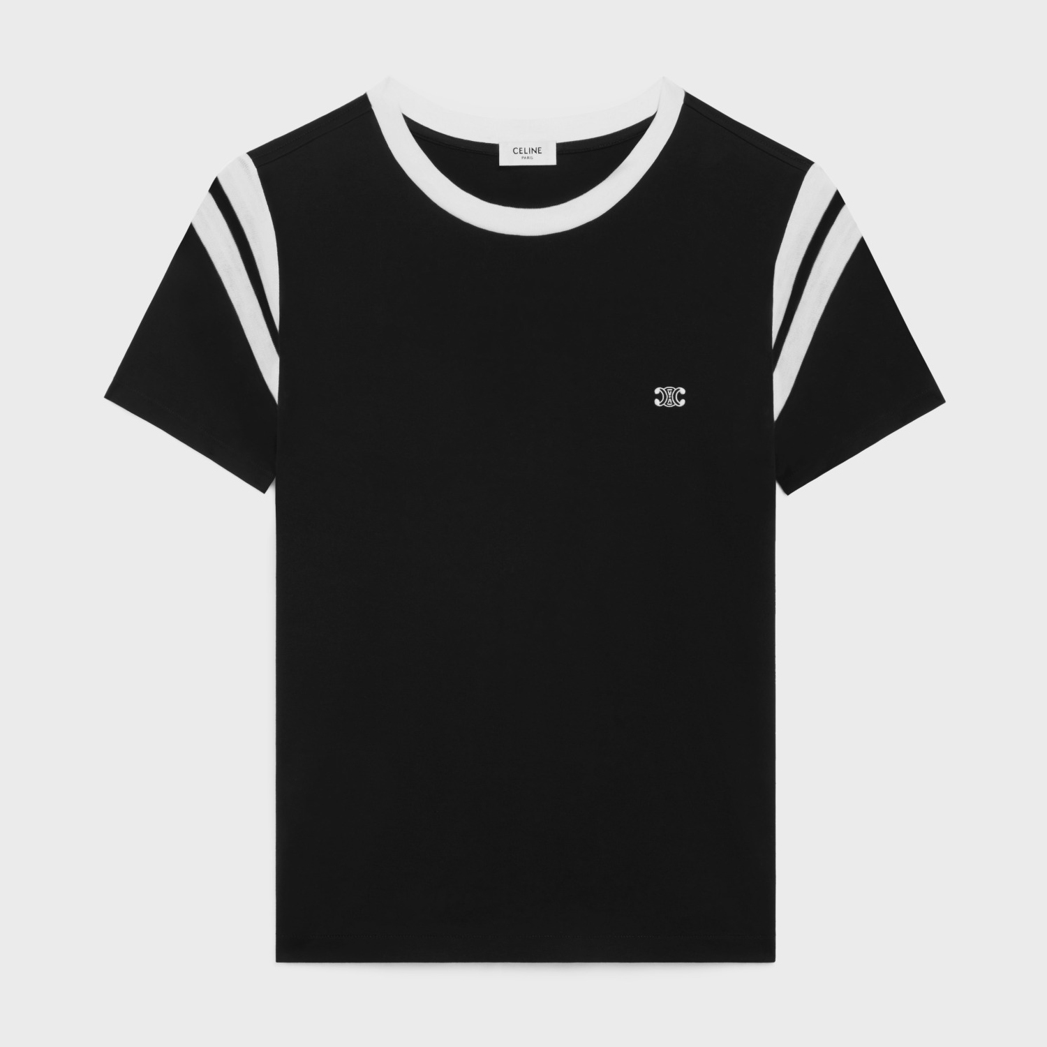 NIGO Celine Men's Summer Black Logo Embroidery Round Neck Cotton Short Sleeve T-Shirt #nigo74365
