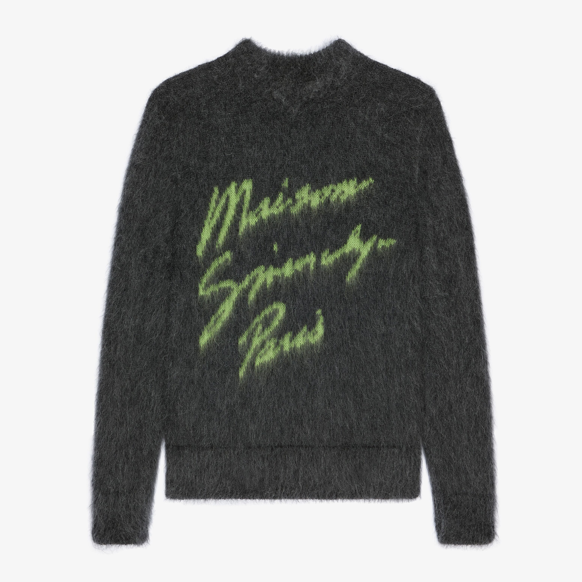 NIGO Givenchy Men's Autumn and Winter Solid Color Letter Printed Brushed Mohair Jacquard Round Neck Long Sleeve Sweater #nigo74416