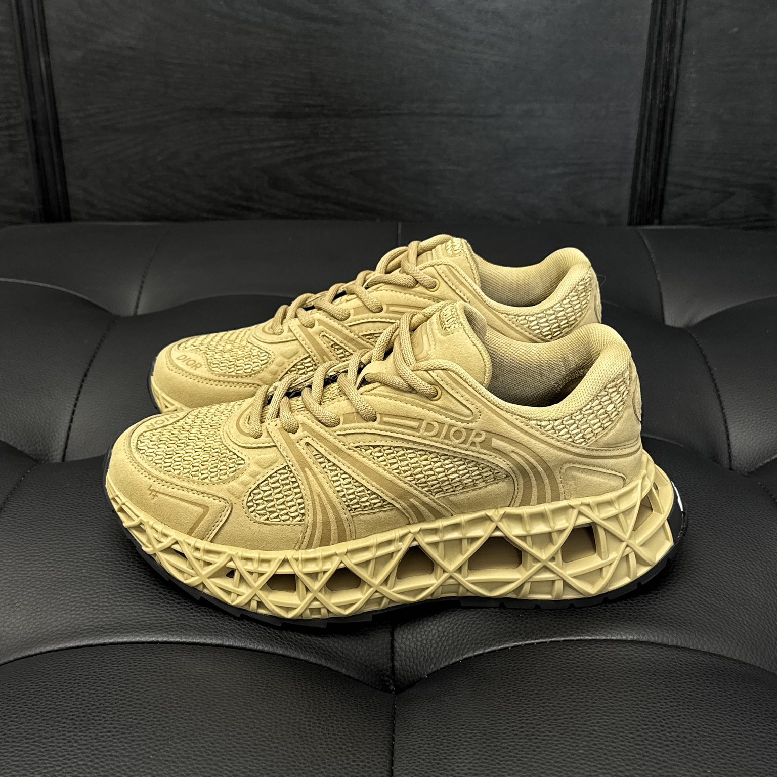 NIGO Dior B35 Men's And Women's Solid Color Round Head Lace Up Hollow Out Low Top Casual Sneakers Shoes #nigo74412