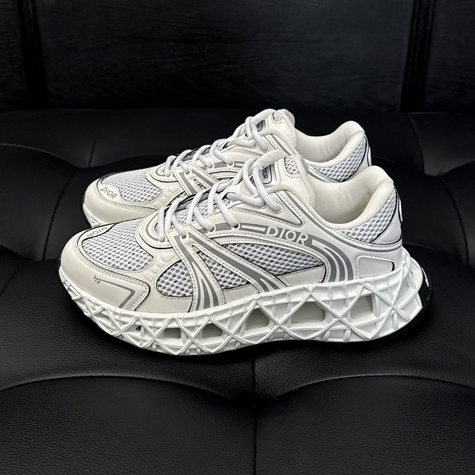 NIGO Dior B35 Men's And Women's Solid Color Round Head Lace Up Hollow Out Low Top Casual Sneakers Shoes #nigo74412