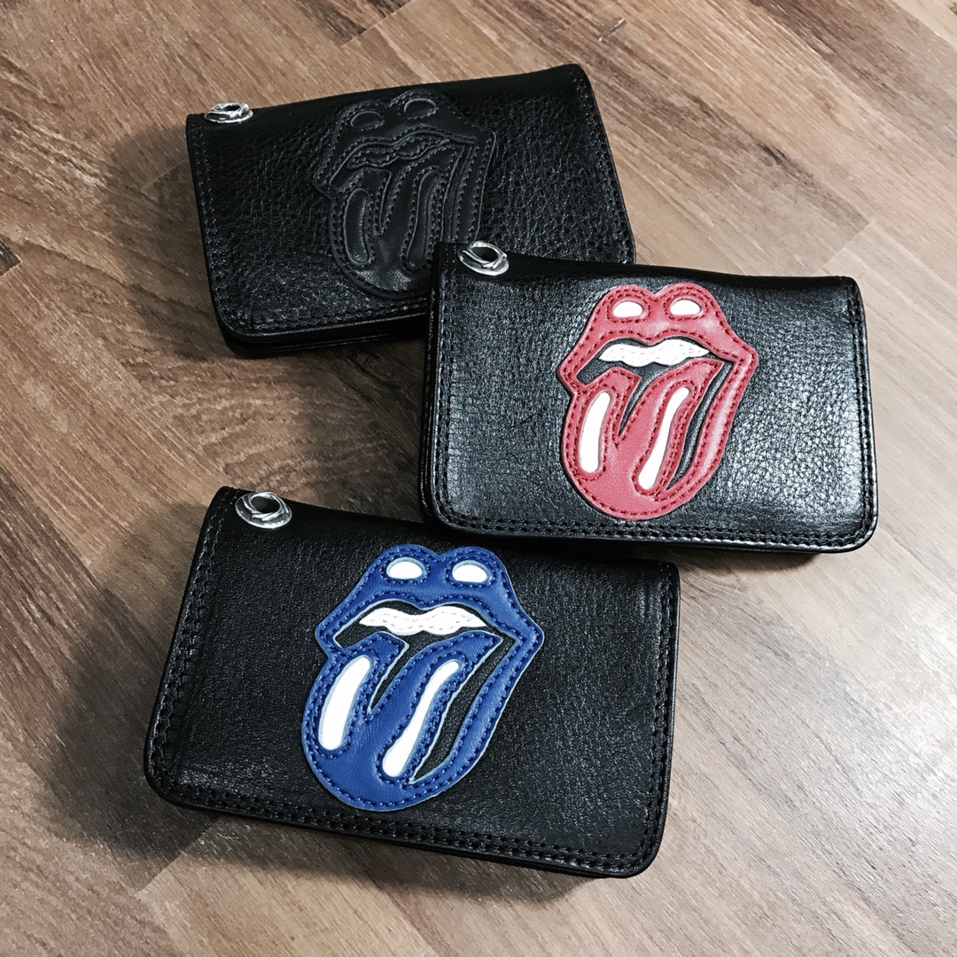 NIGO Chrome Hearts Men's and Women's Black Cowhide Tongue Printed Clutch Card Case Bag Bags #nigo74423