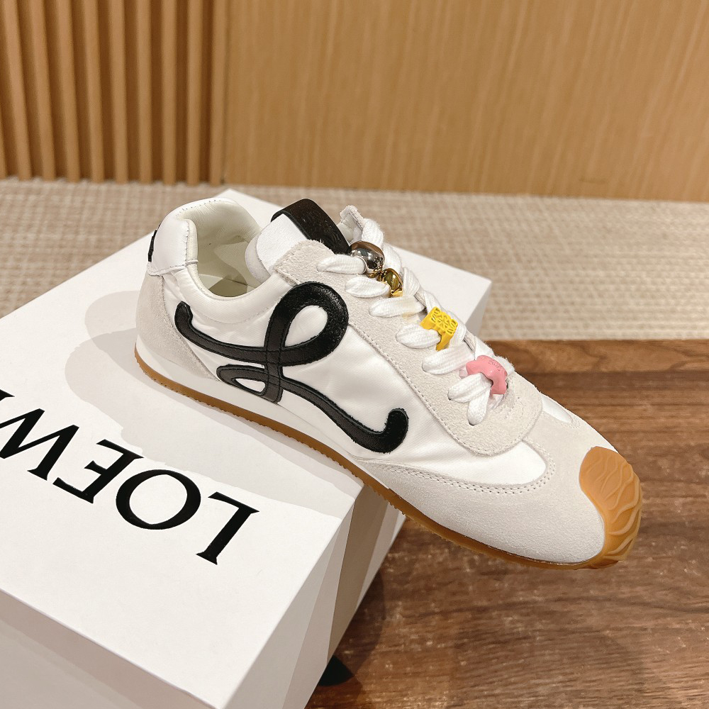 NIGO Loewe Ballet Runner 2.0 Men's and Women's All Season Solid Color Nylon And Suede Smooth Sneakers Casual Low Top Shoes #nigo74429