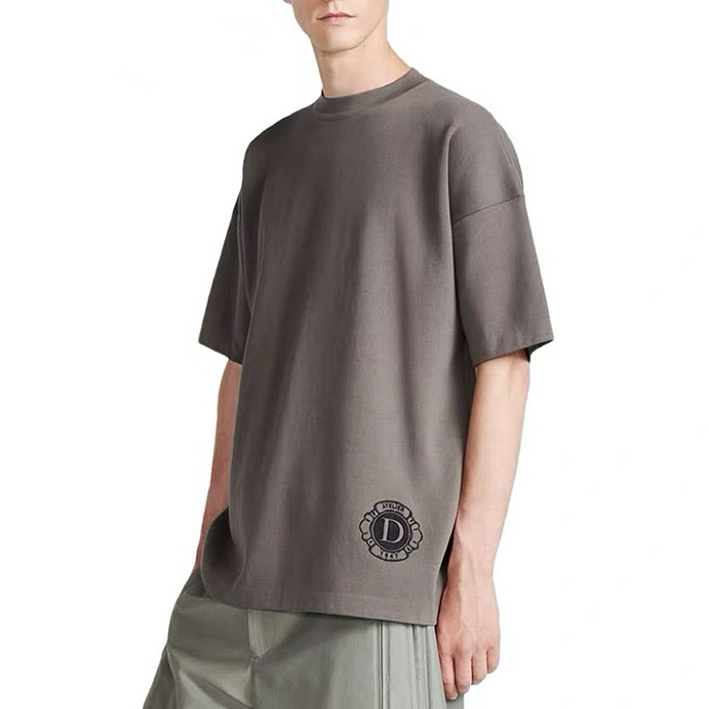 NIGO Dior Men's Summer Solid Color Letter Logo Print Round Neck Cotton Short Sleeve T-Shirt #nigo74447